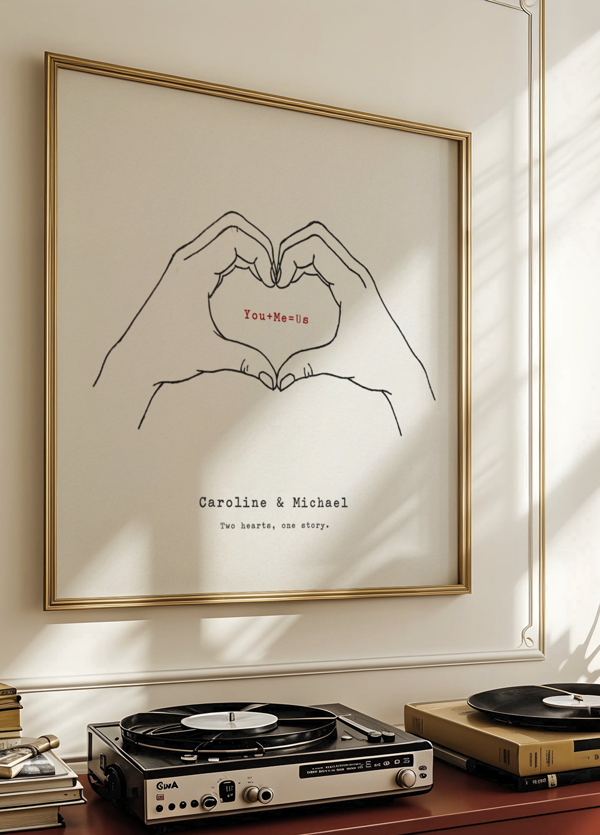 Art minimal des mains d’amour