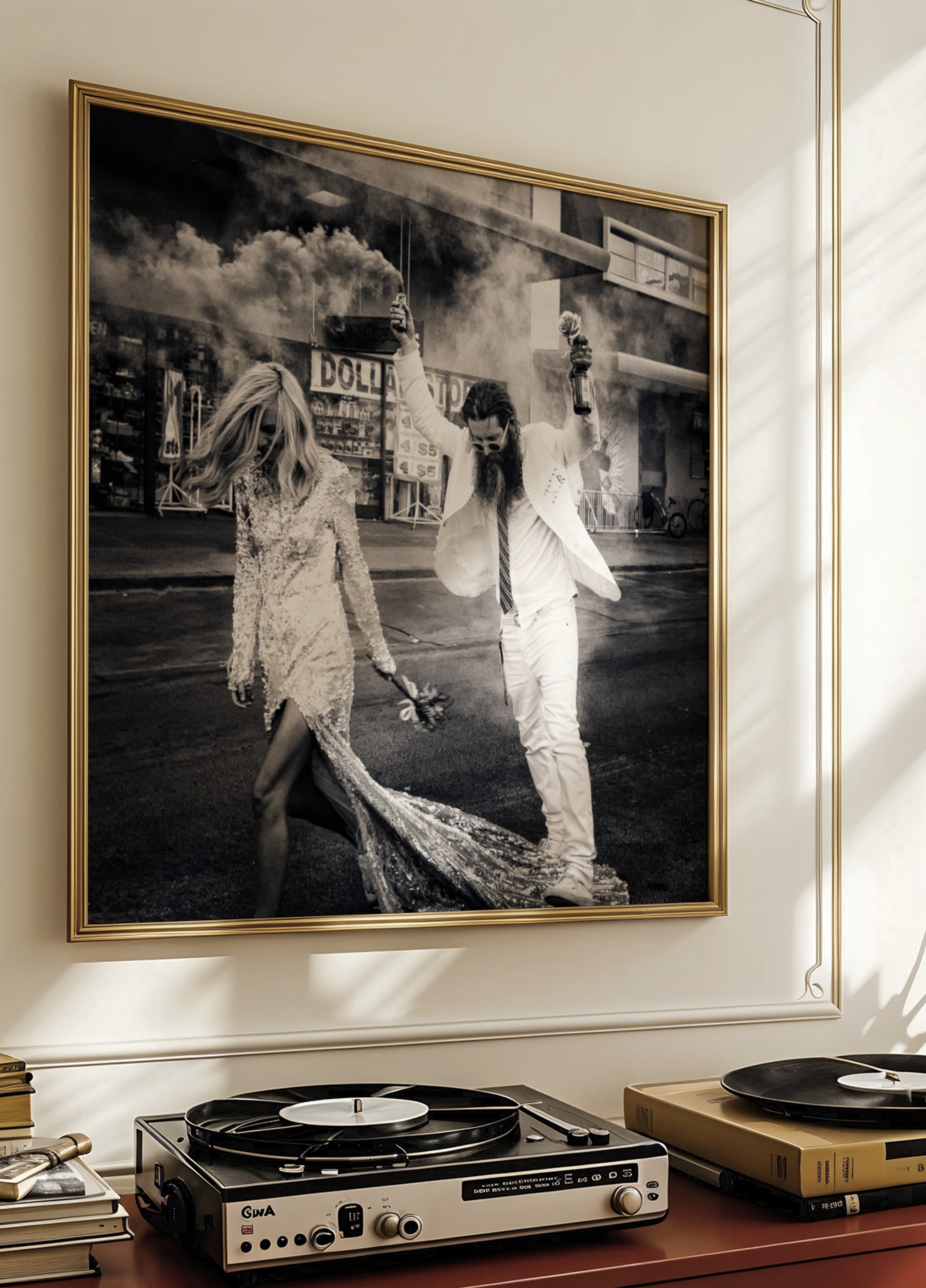 Mariage urbain audacieux