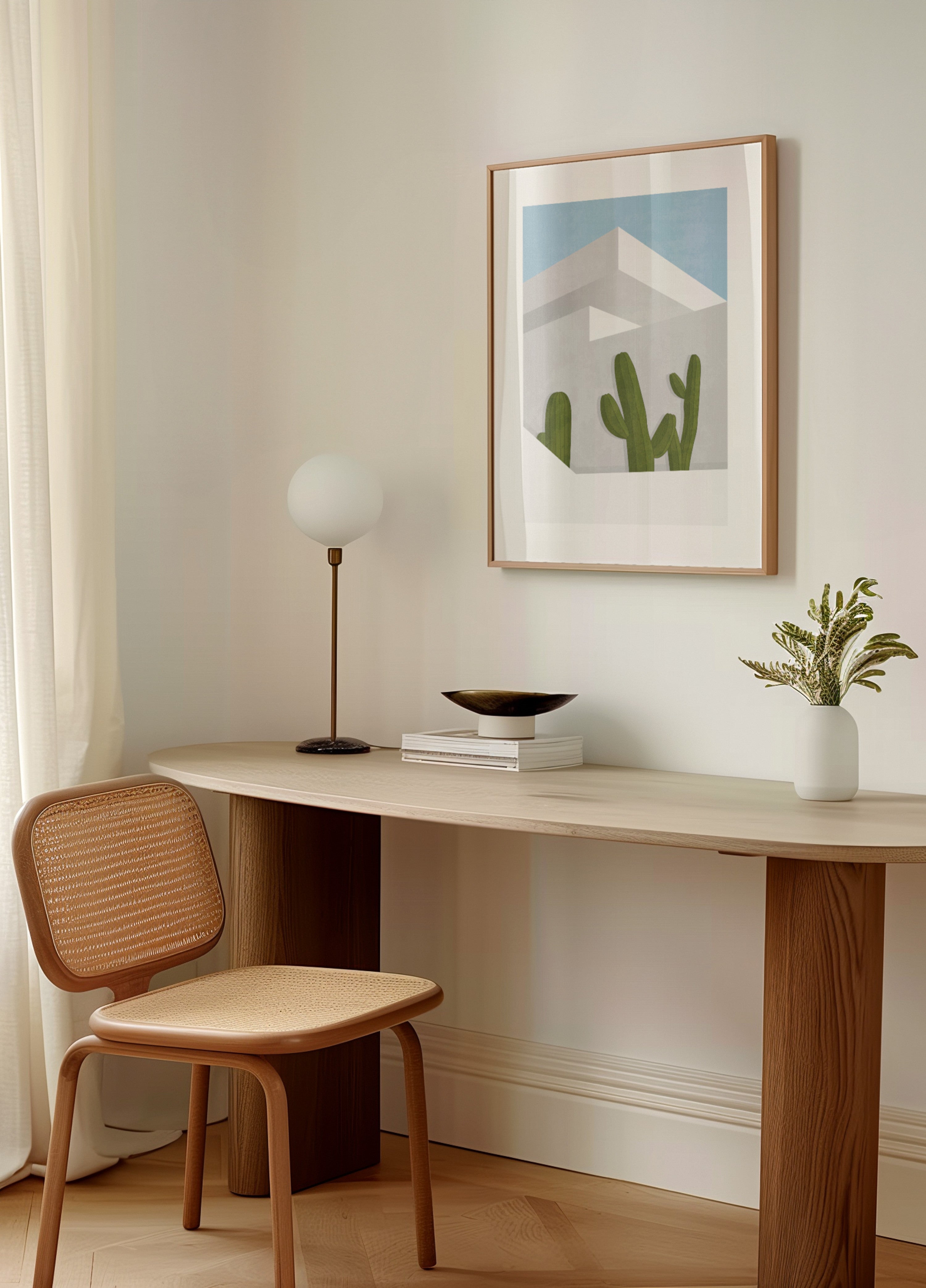 Cactus du désert minimaliste