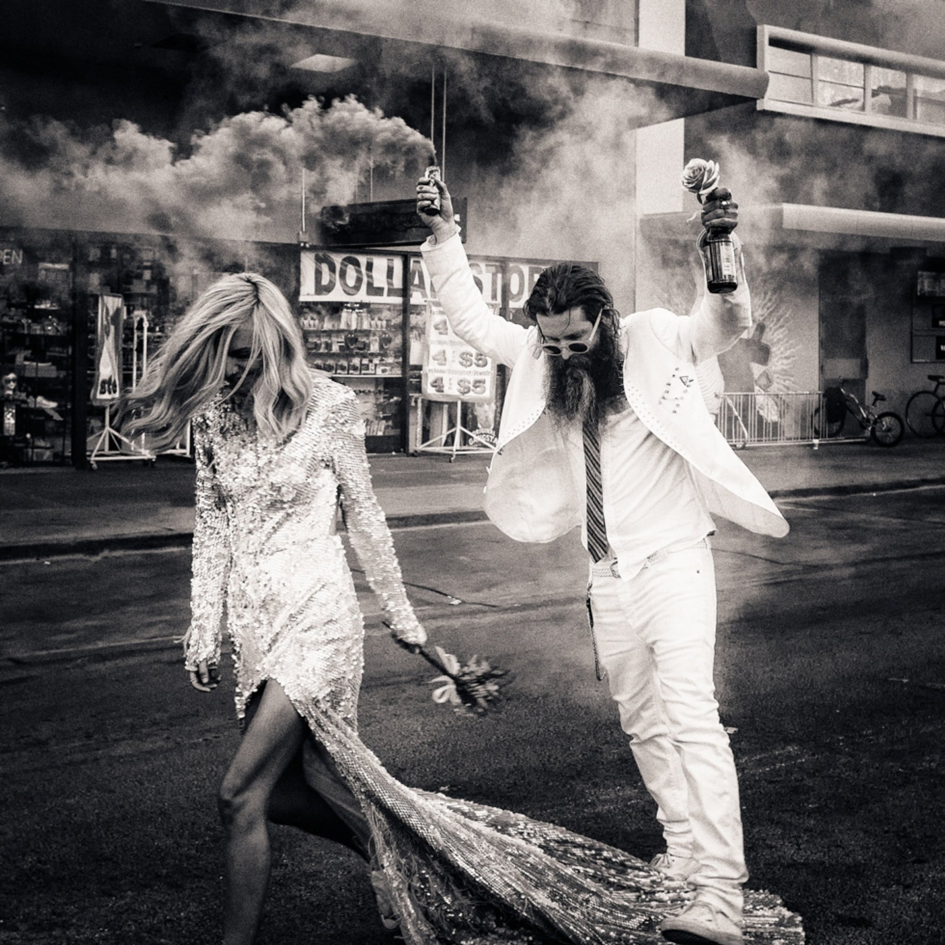 Mariage urbain audacieux