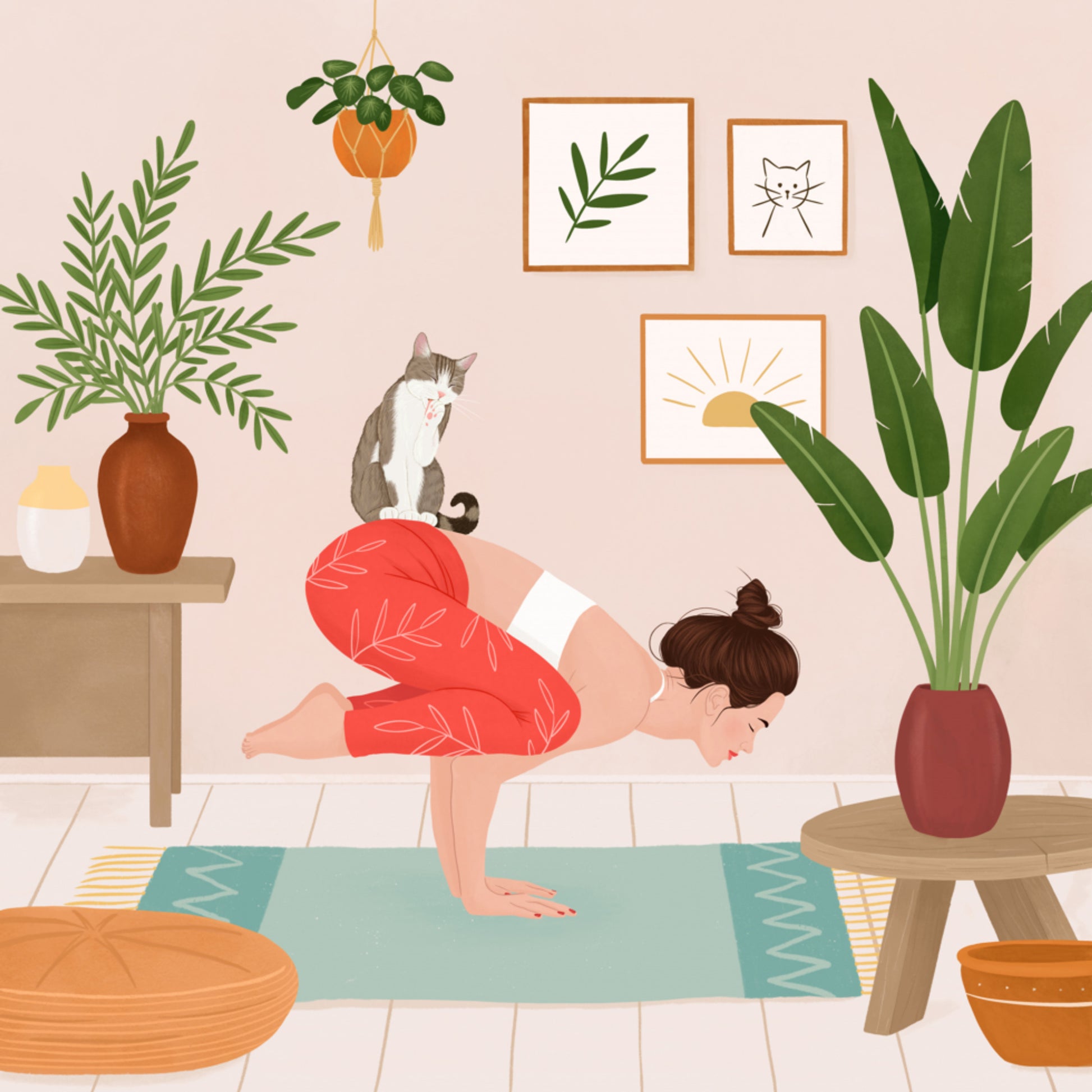 Chat de yoga paisible