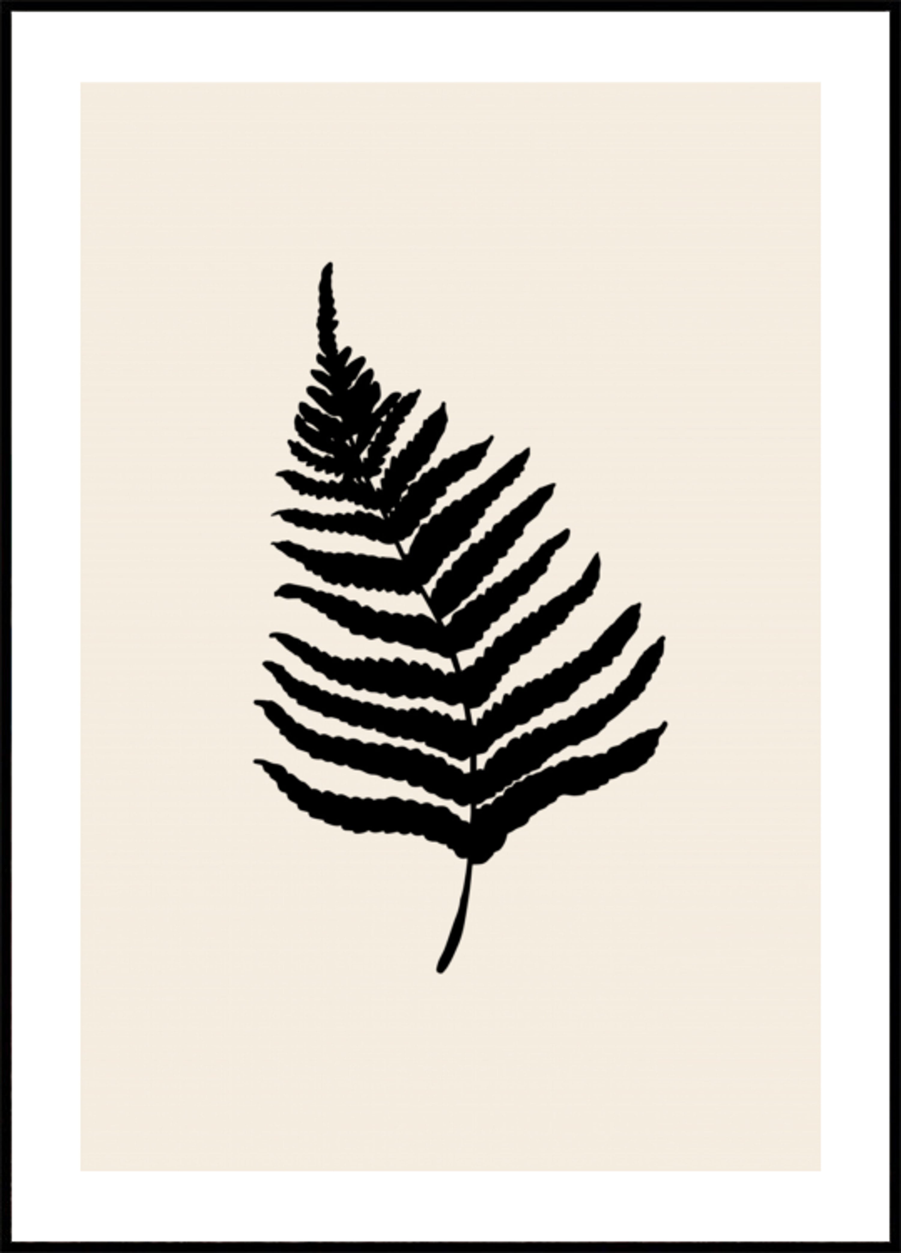 Silhouette minimale de fougère