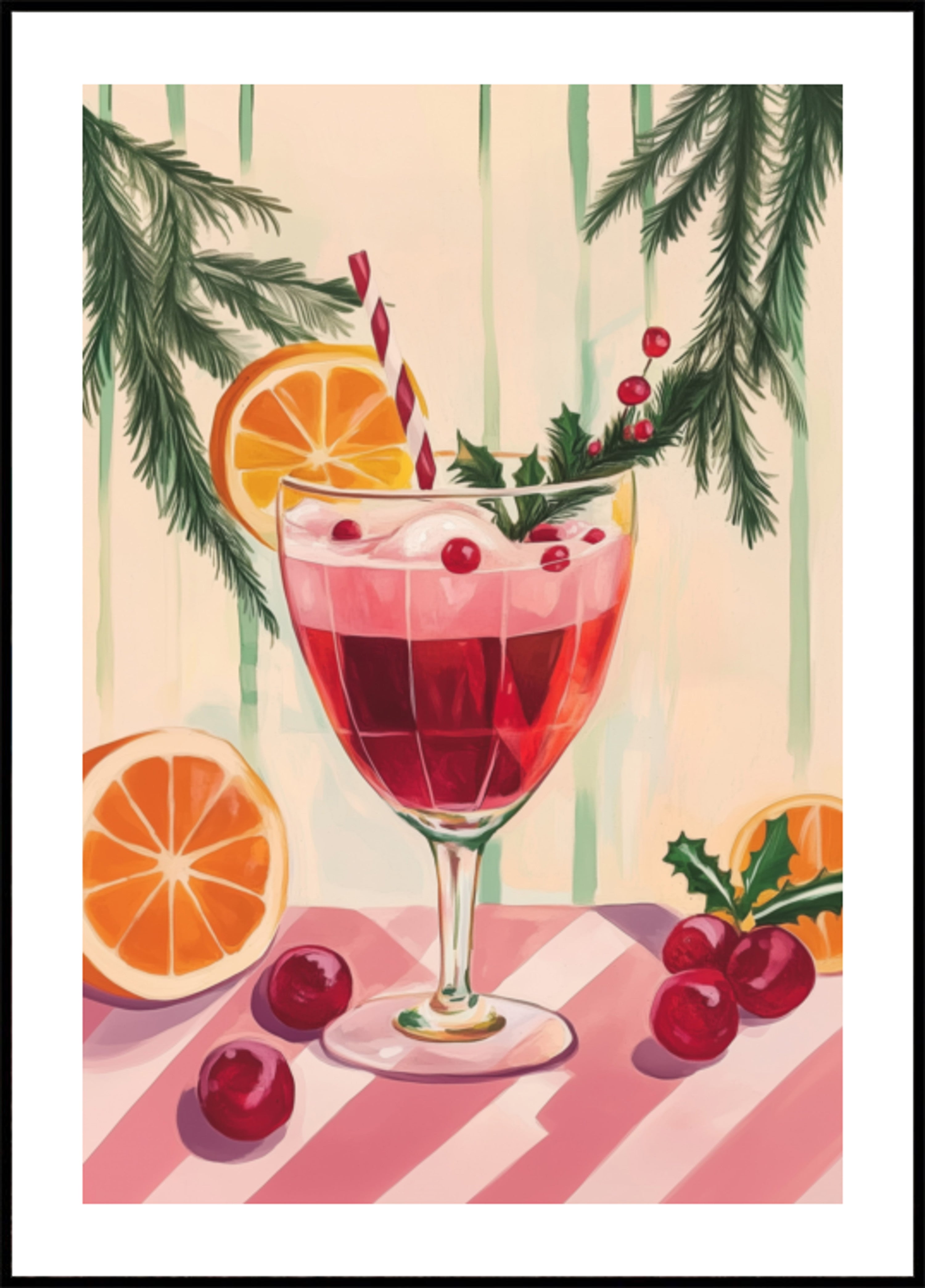 Cocktail rouge de Noël