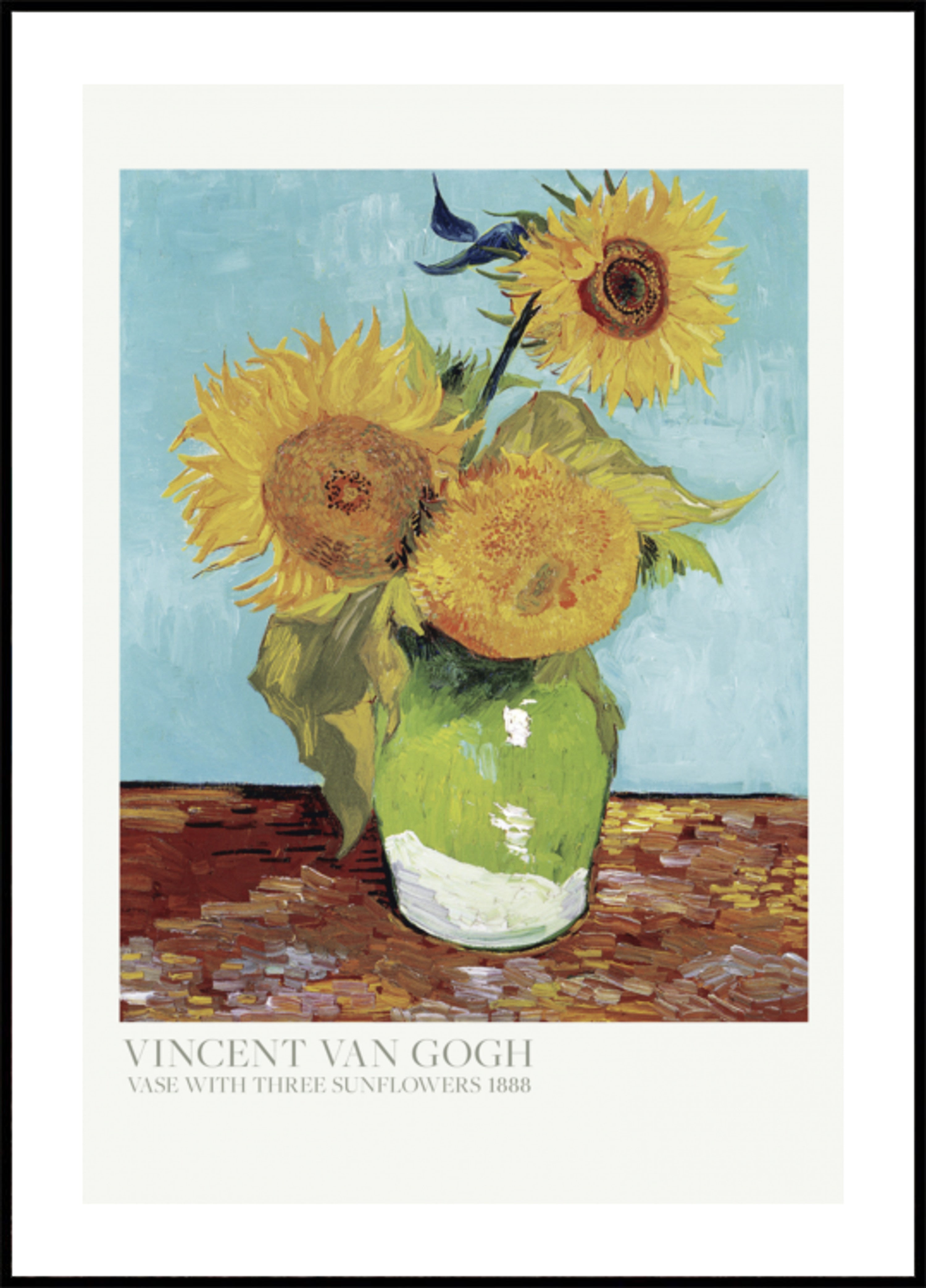 Vase Aux Trois Tournesols