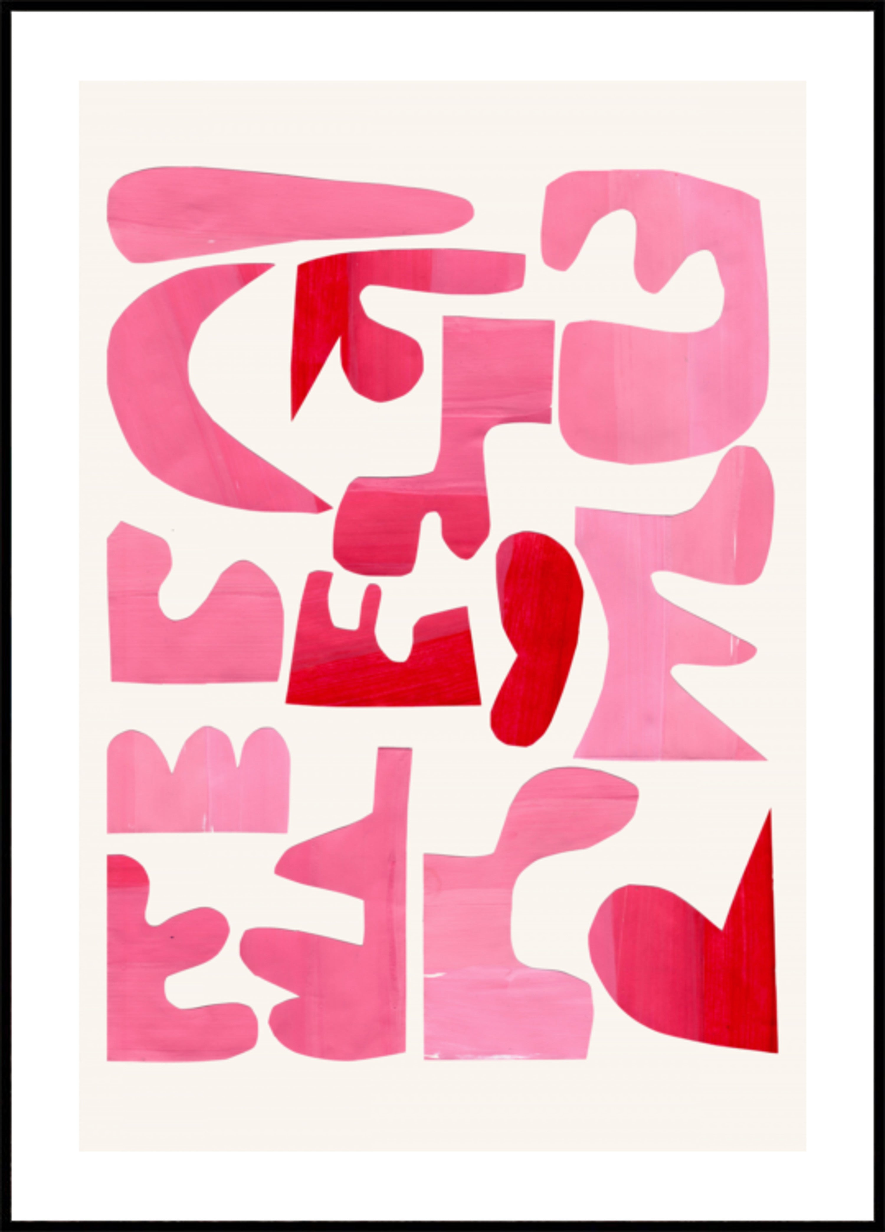 Formes roses audacieuses