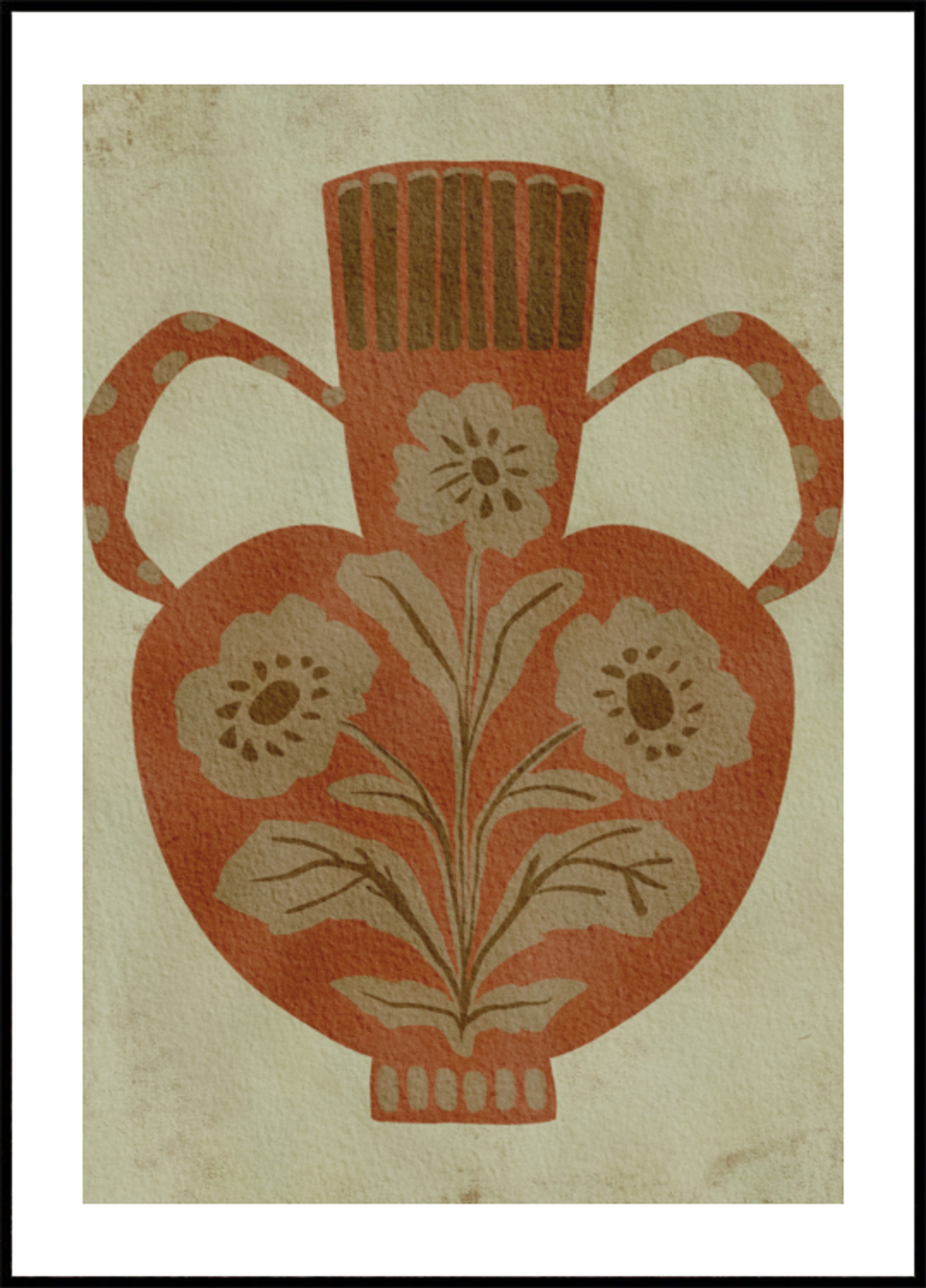 Vase floral rustique