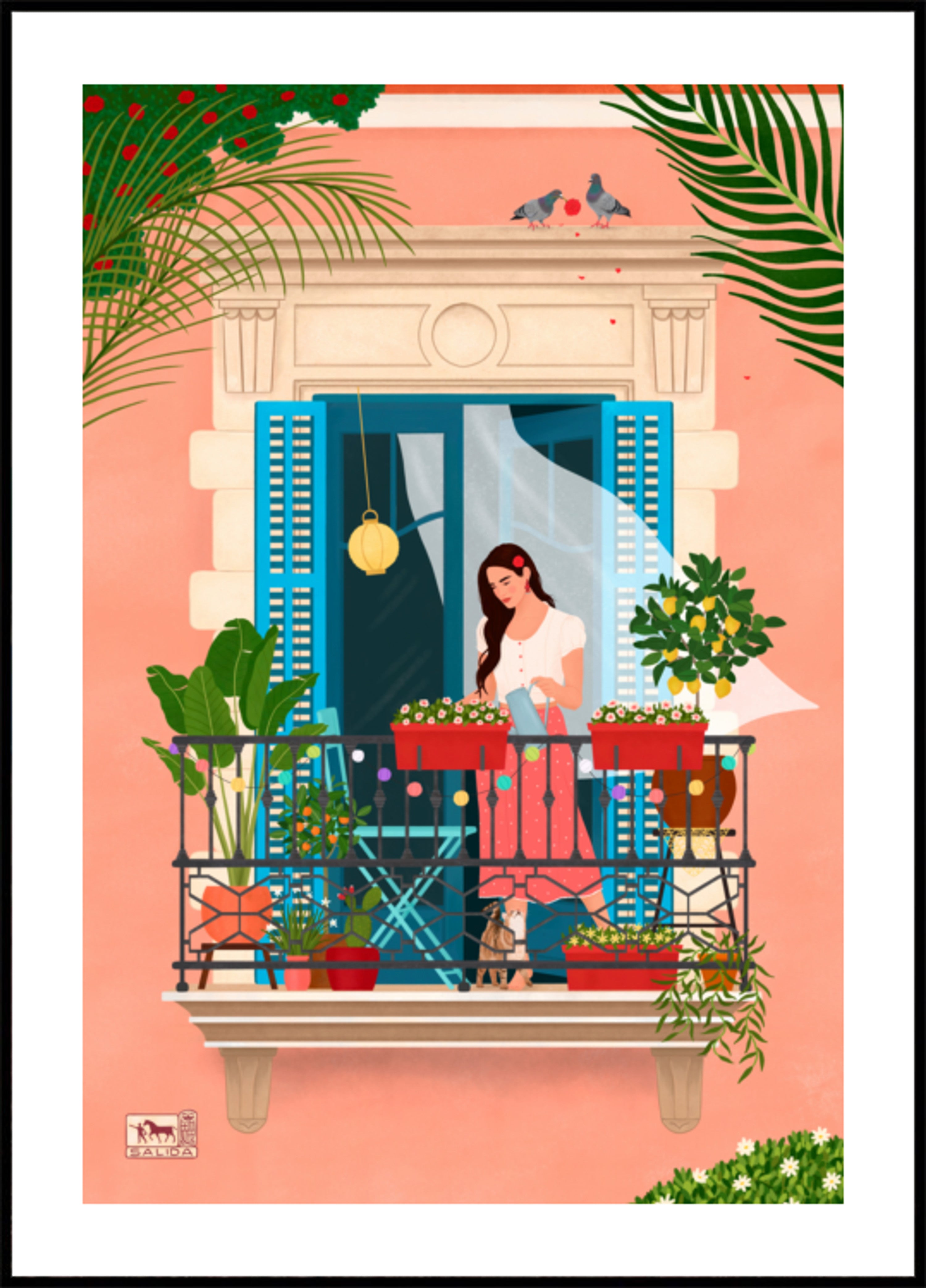 Jardin de balcon méditerranéen