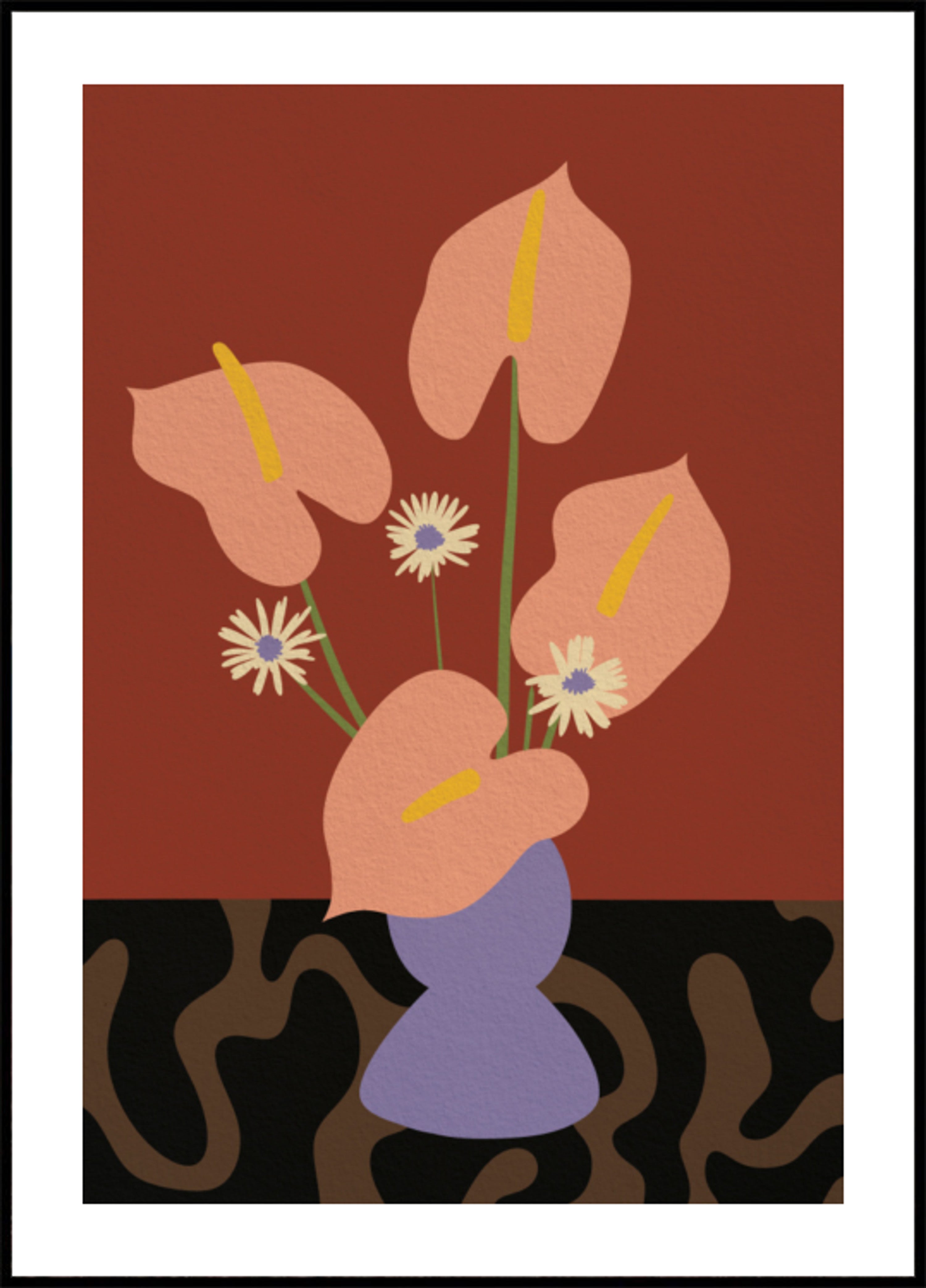 Nature morte florale chaleureuse