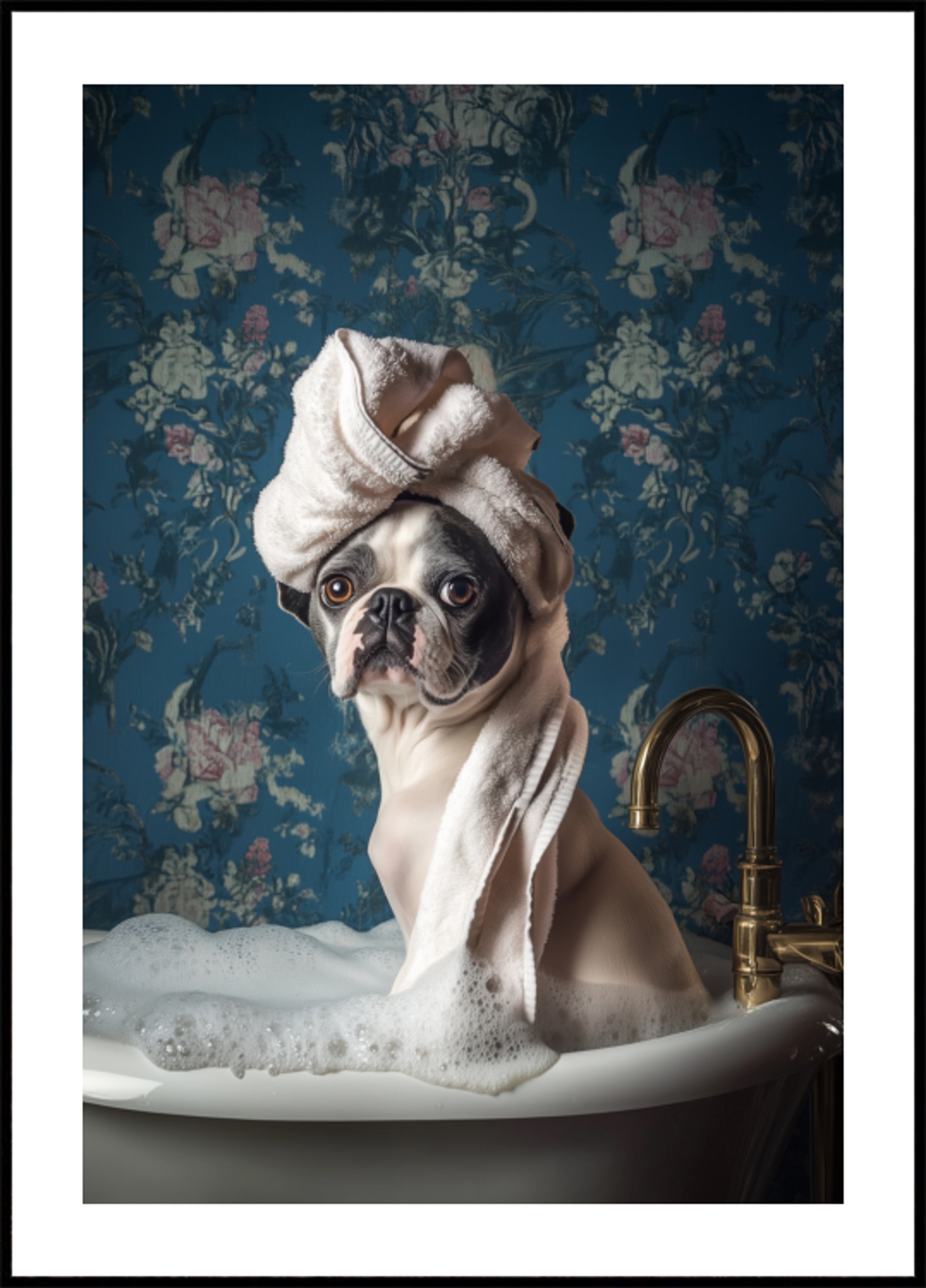 Bain pour chien choyé