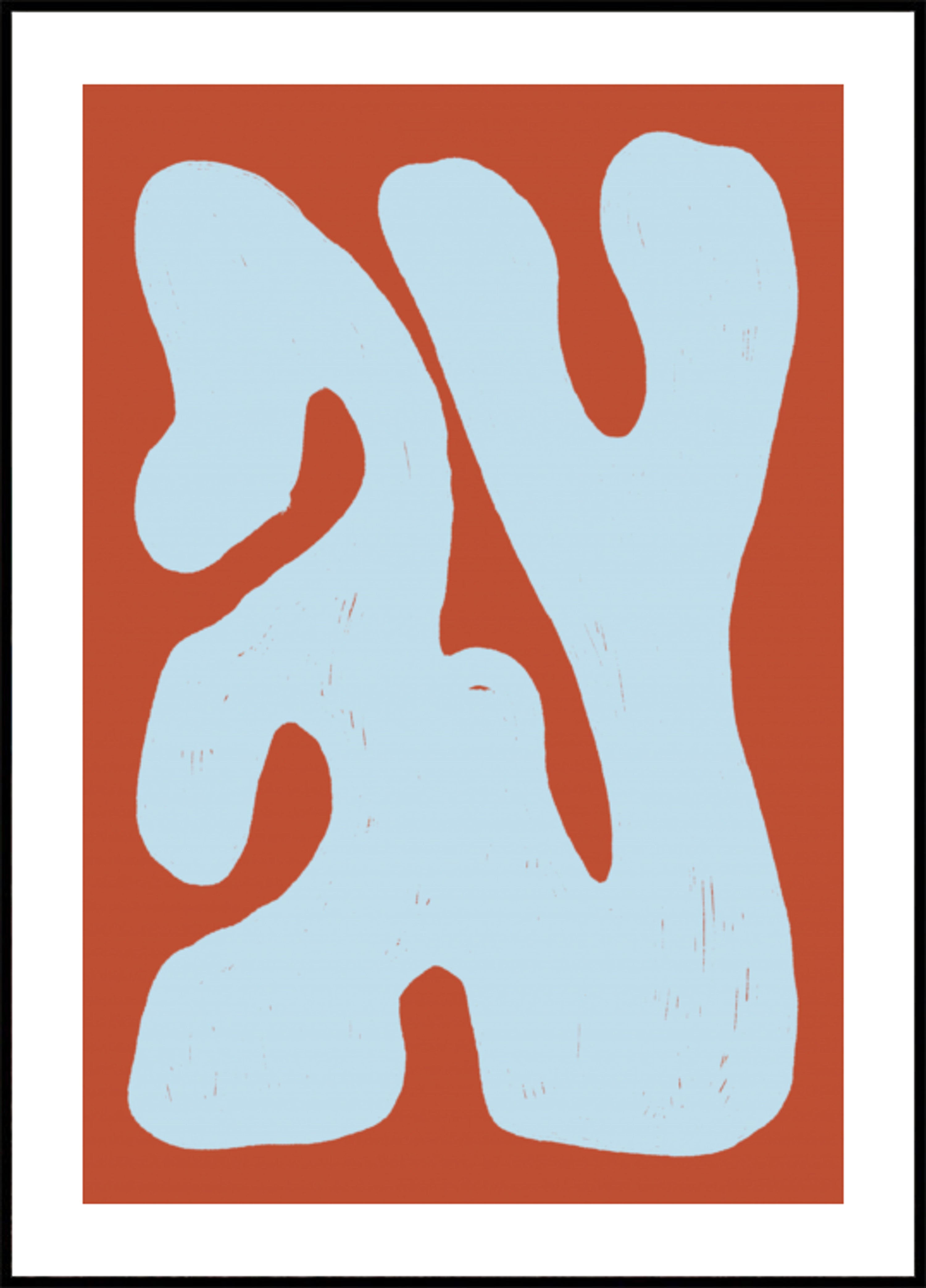 Terracotta Blue Shapes