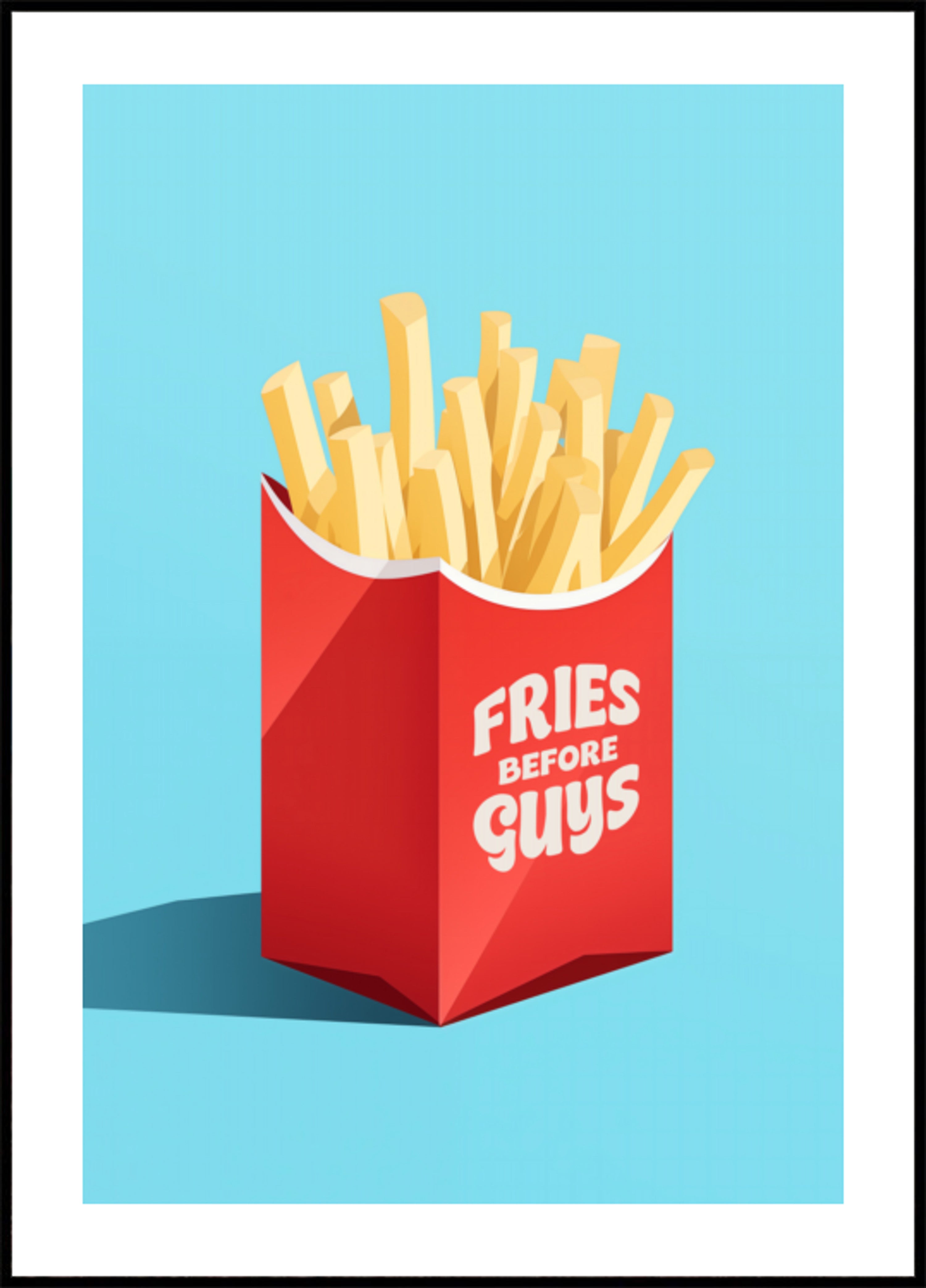 Des frites avant les gars