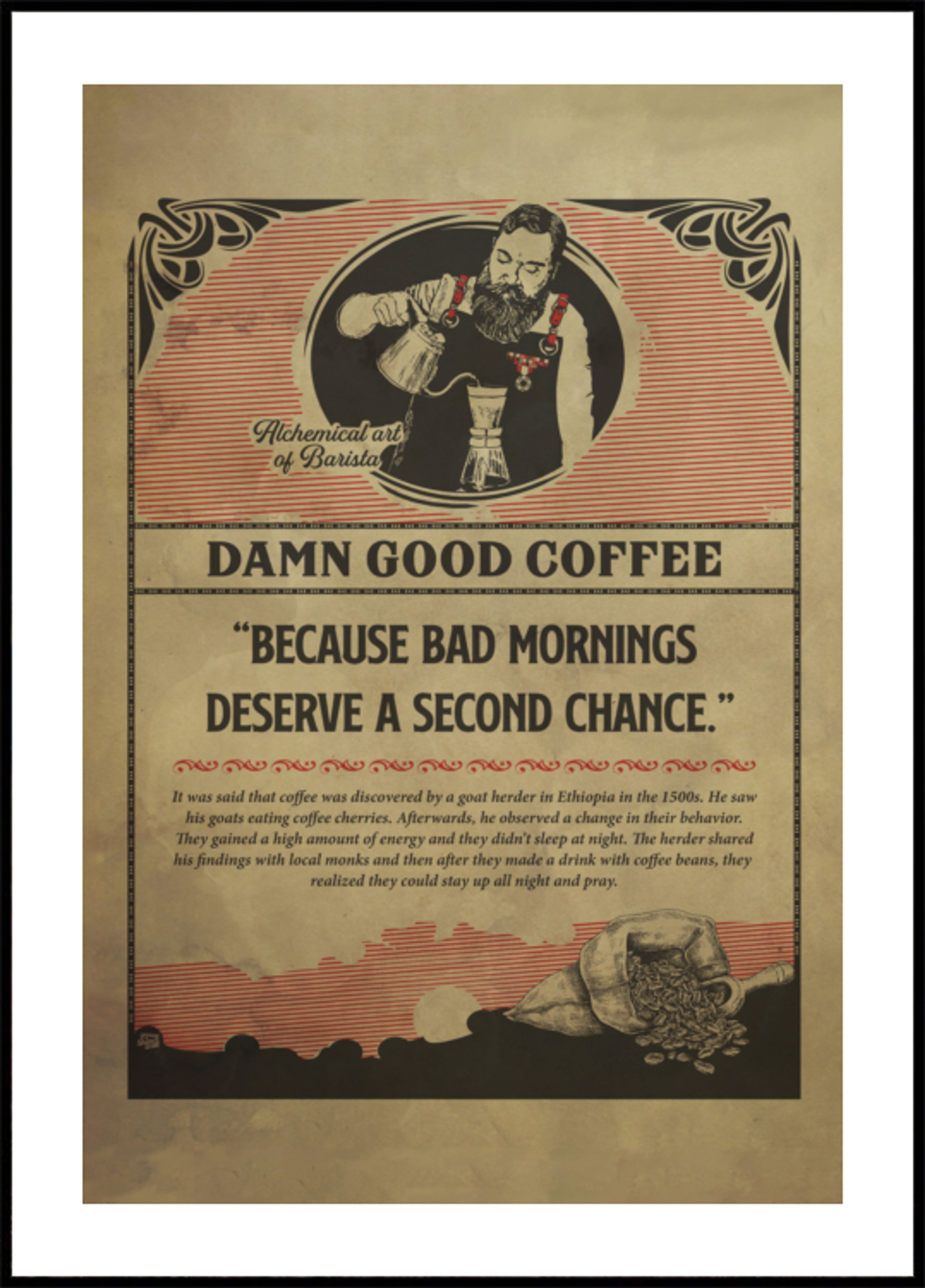 Merde bon art du café