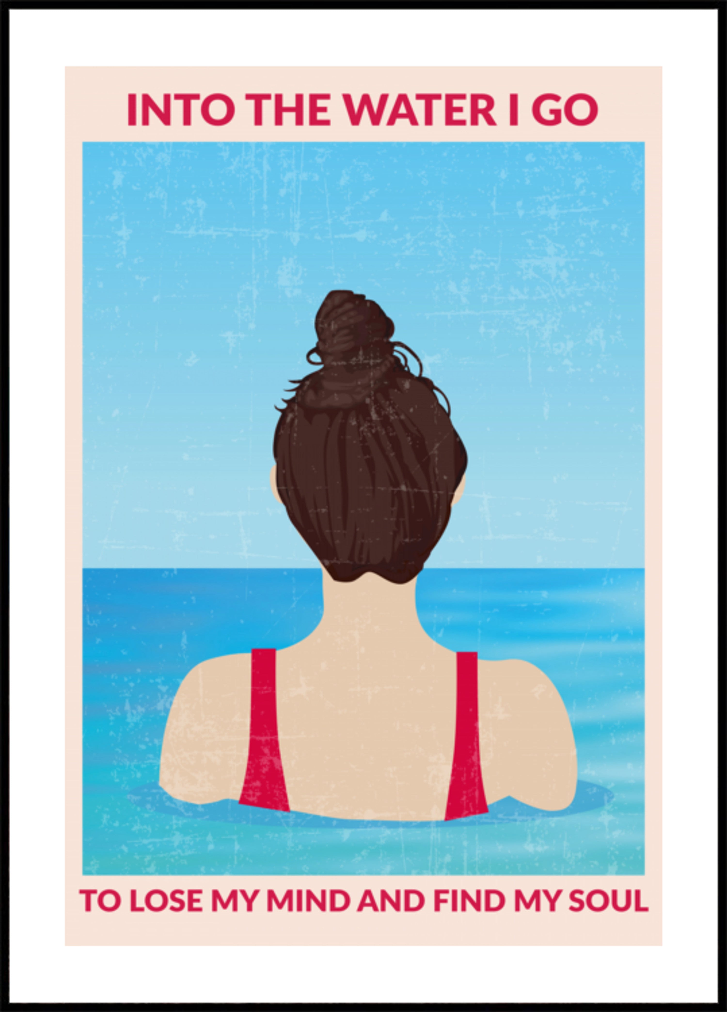 Natation de recherche d'âme