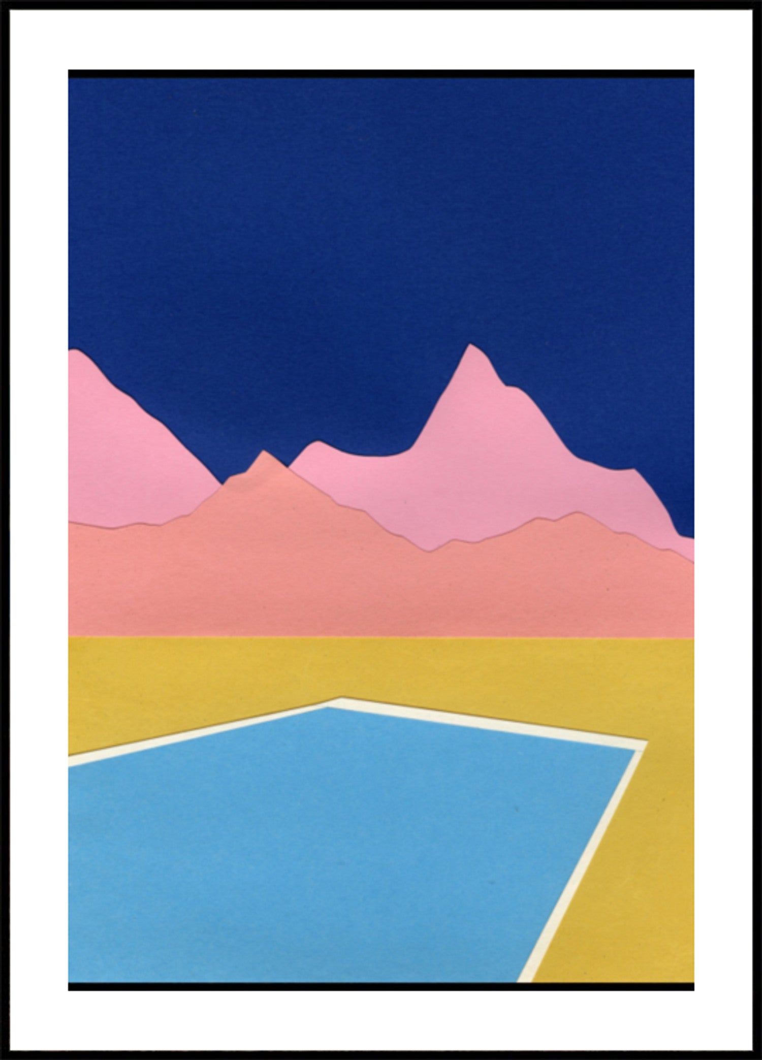 Fuji No Yukei, affiche japonaise sur bois