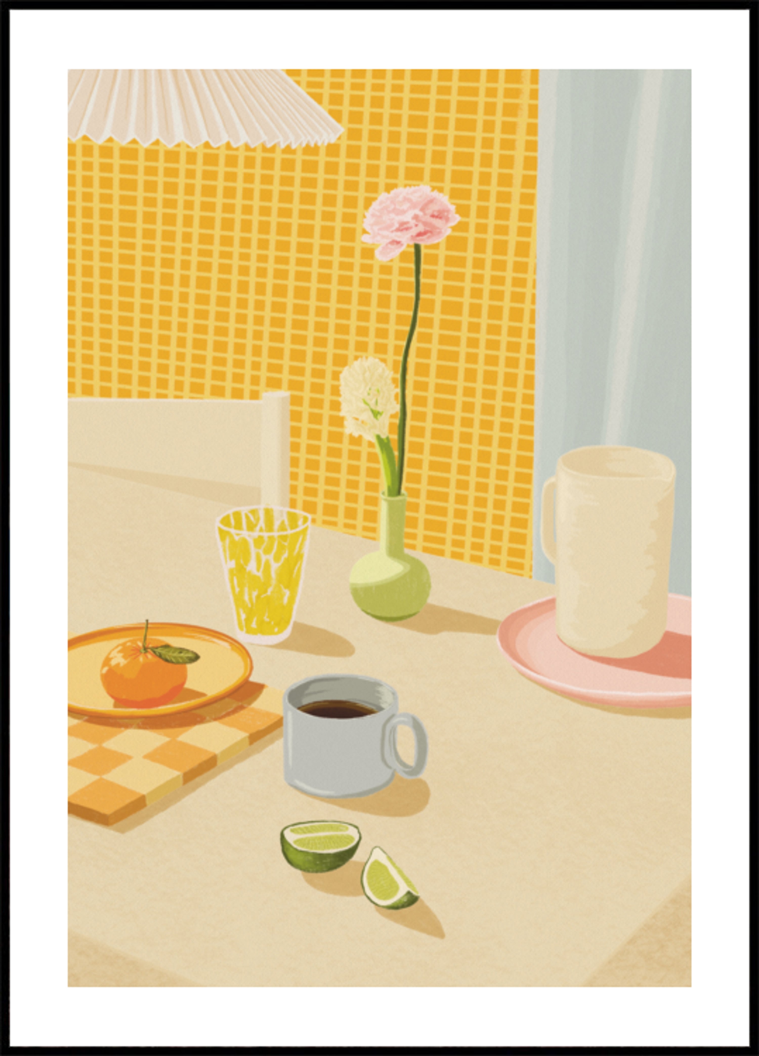 Table de petit-déjeuner lumineuse
