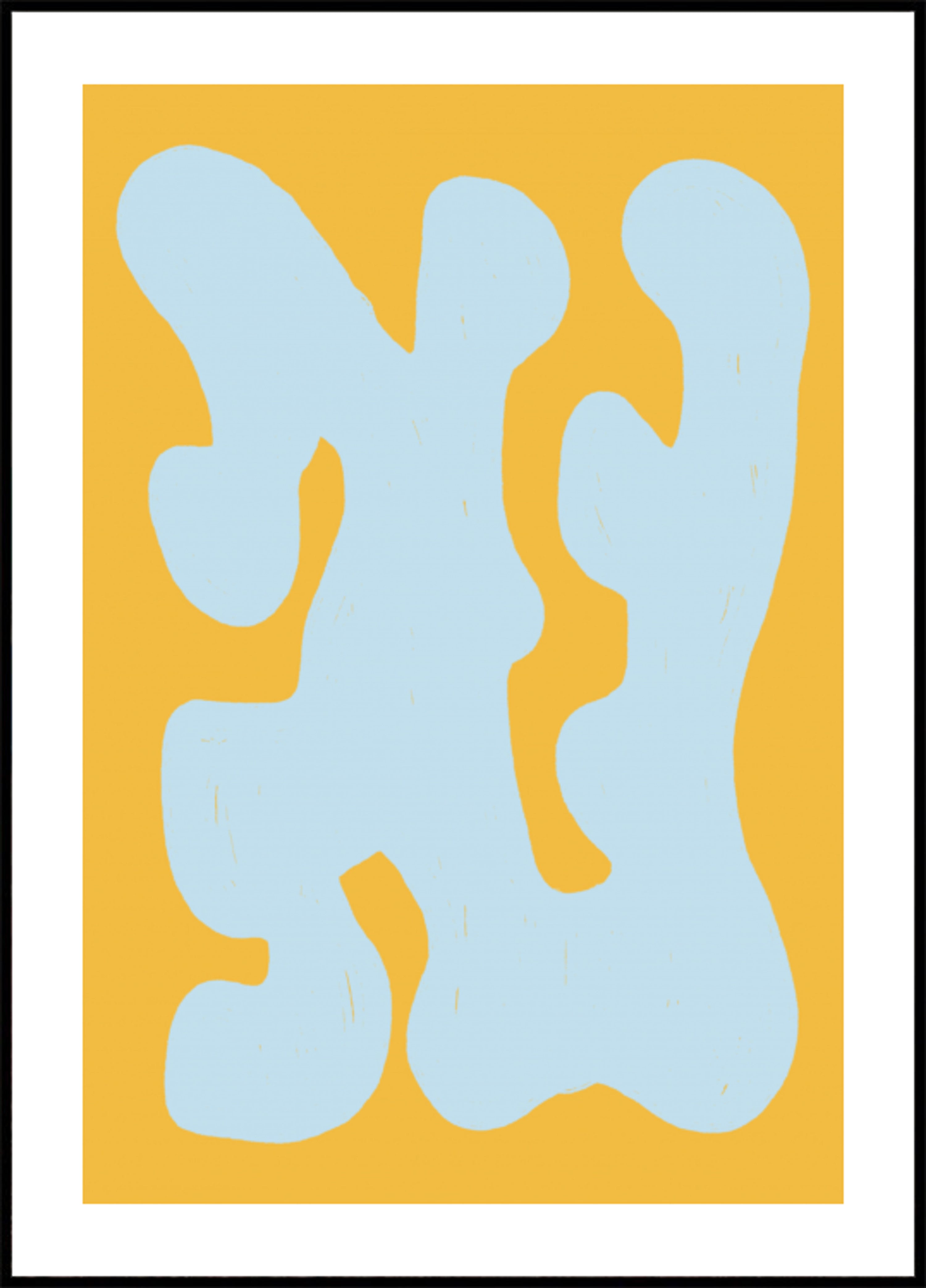 Formes bleues fluides