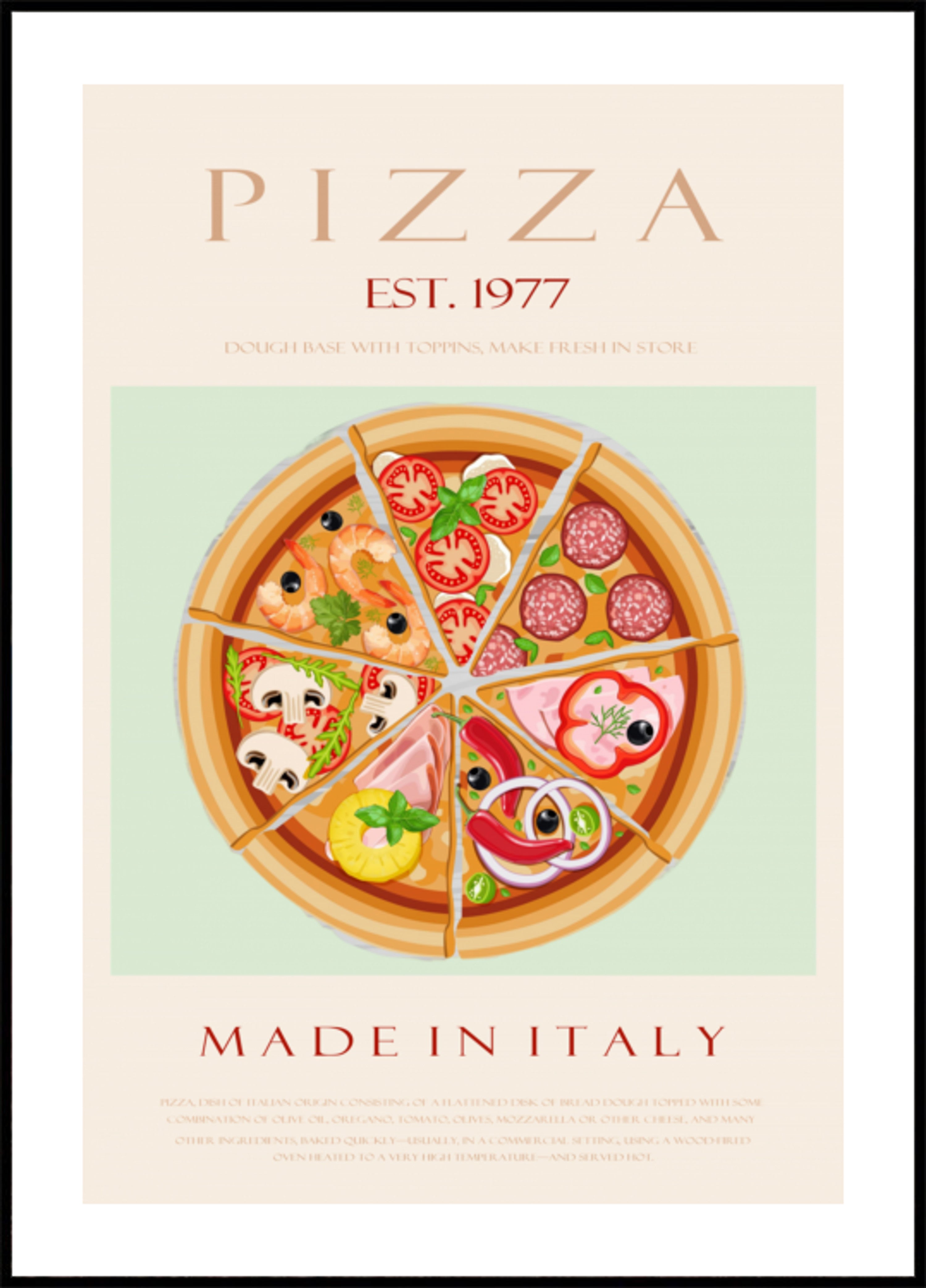 Variété de pizza italienne