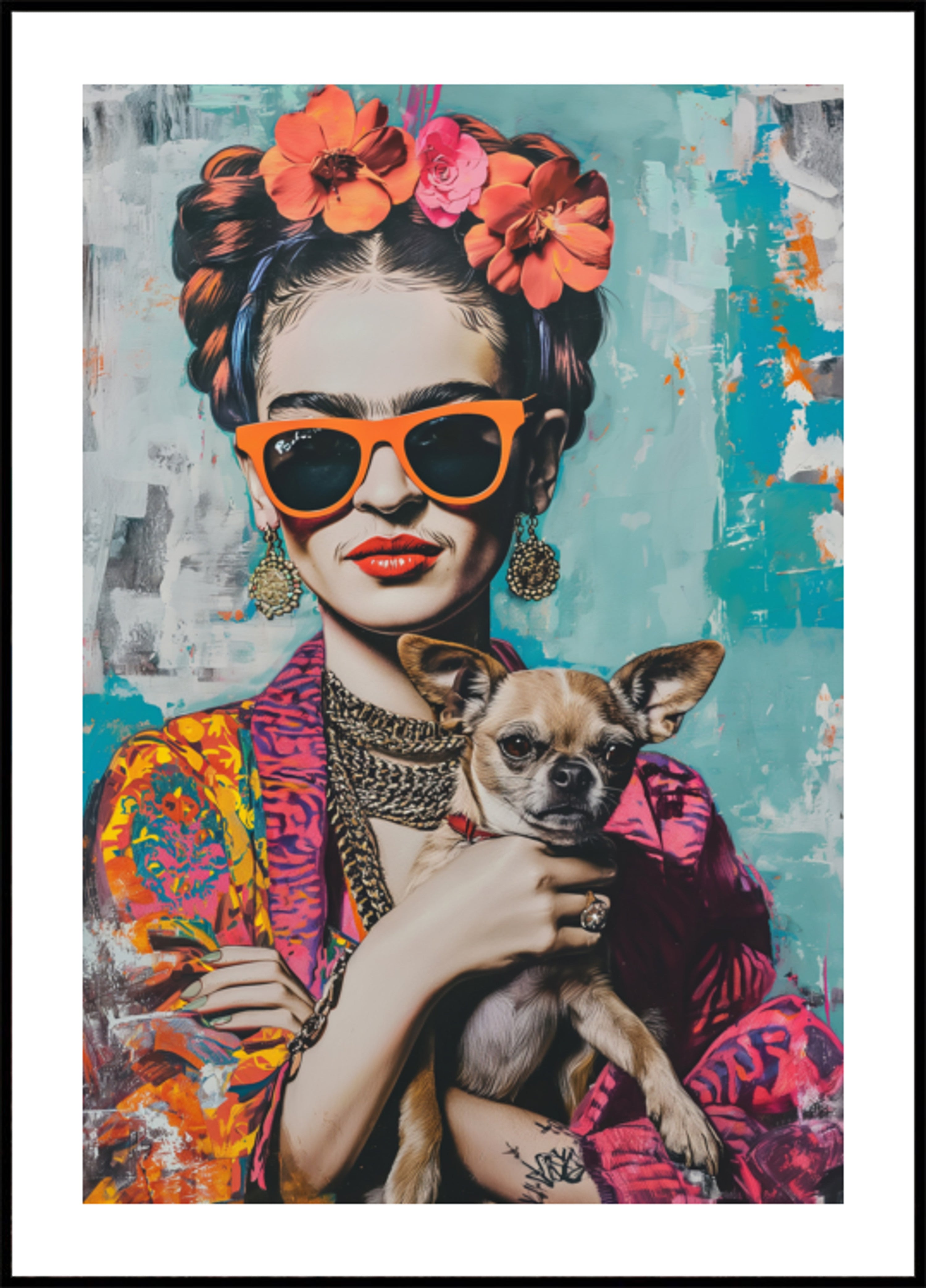 Portrait coloré Chihuahua