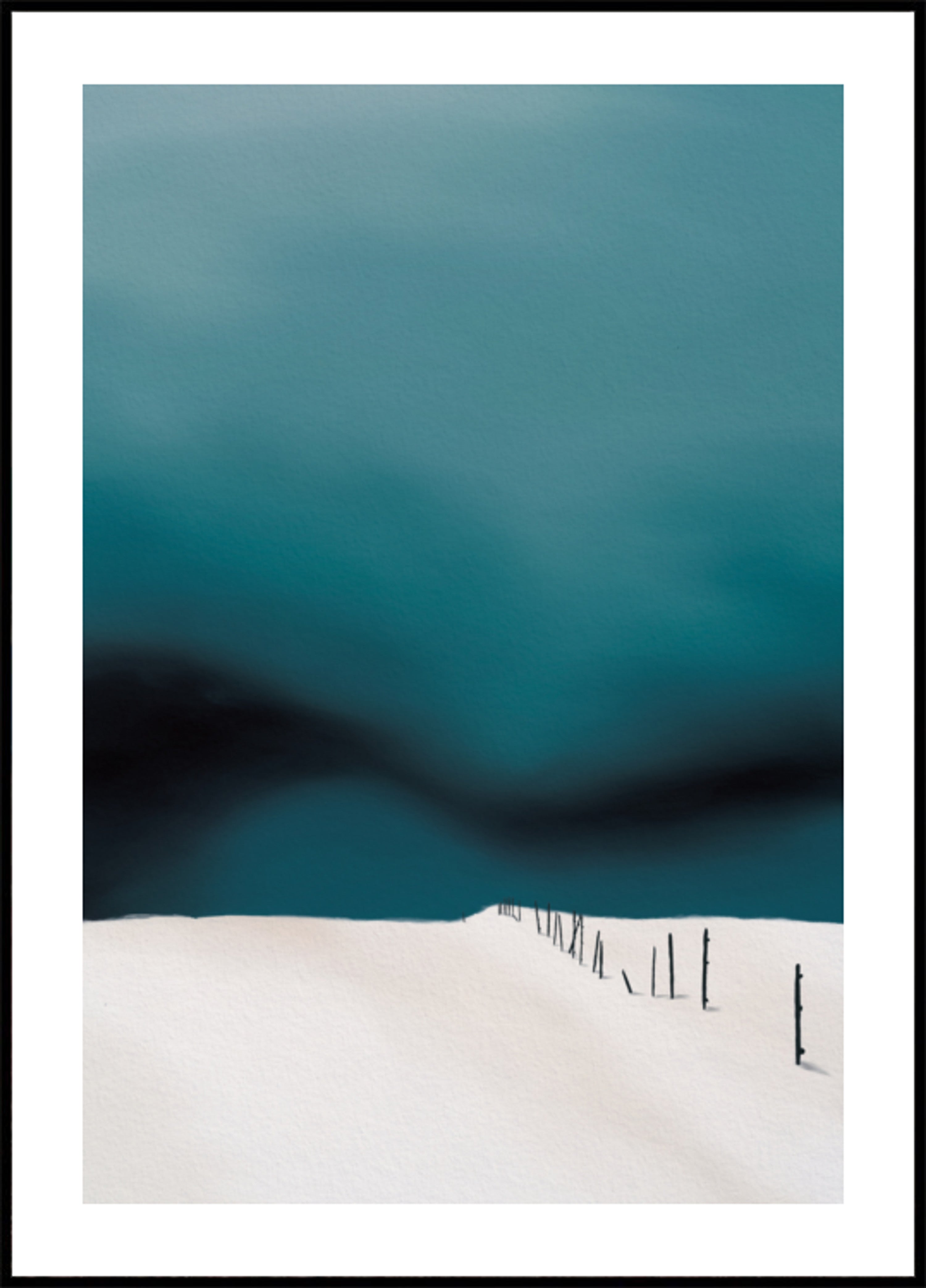 Paysage hivernal minimal