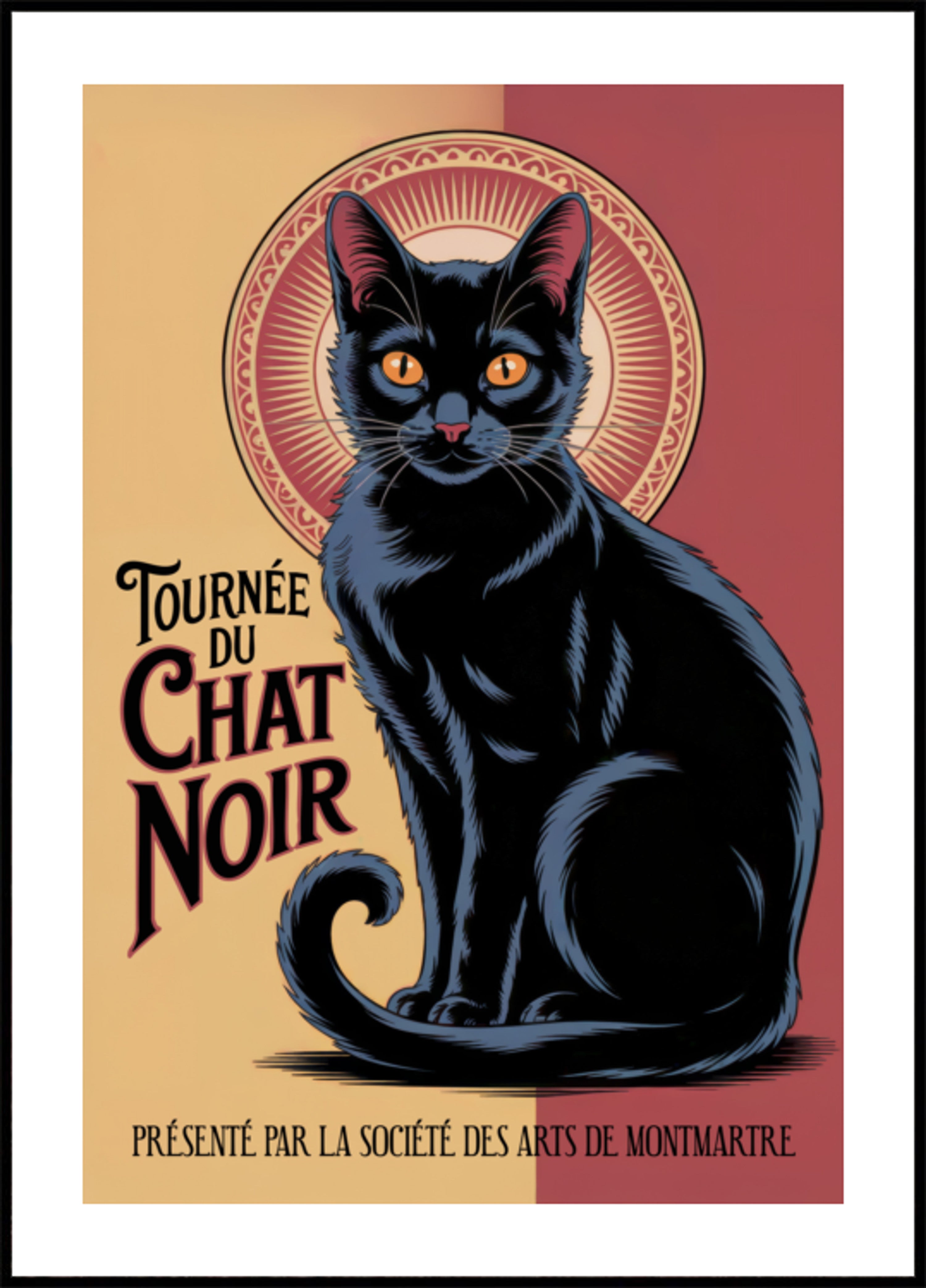 Chat Noir Français Vintage