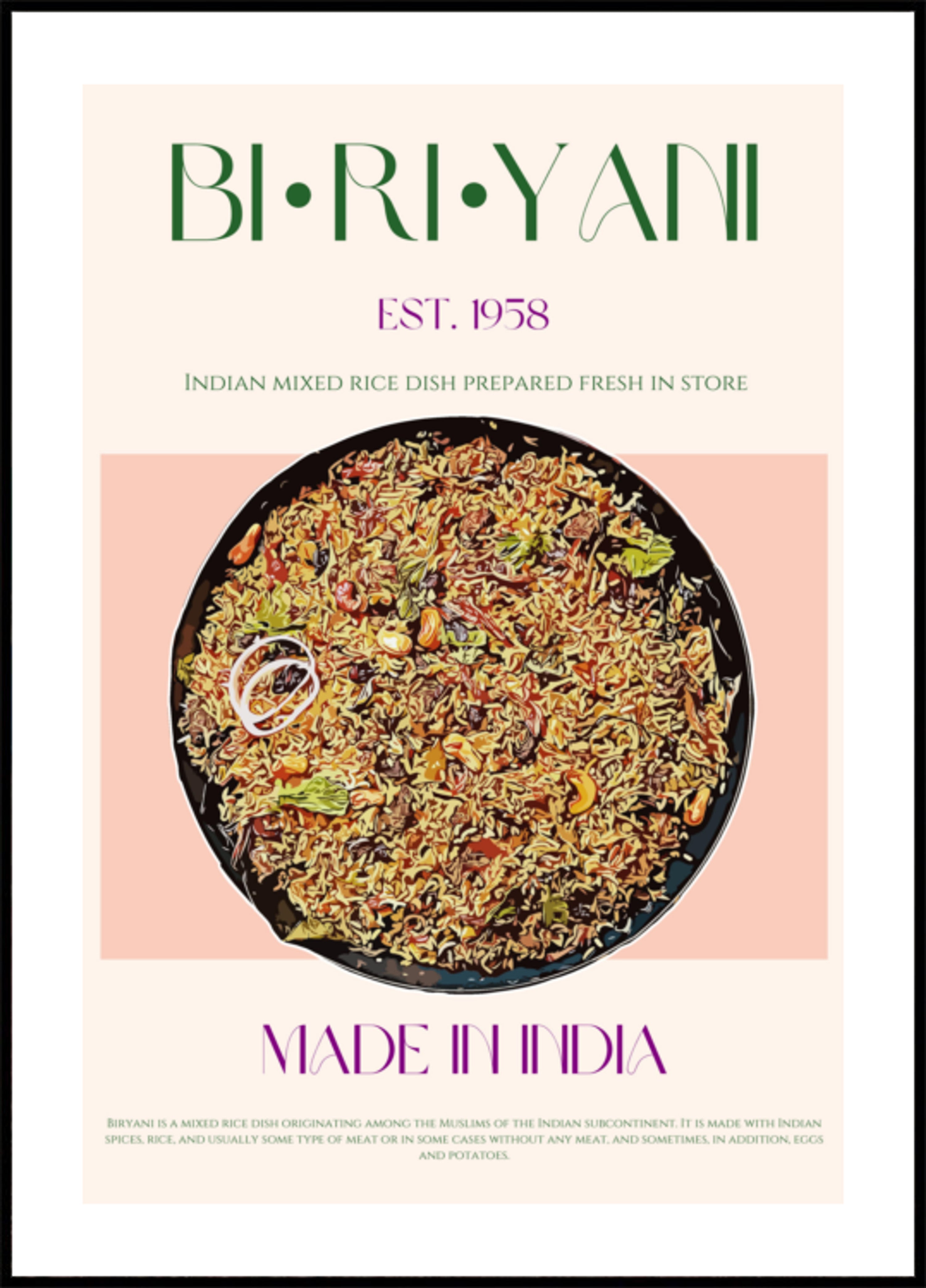 Délicieux Biryani indien