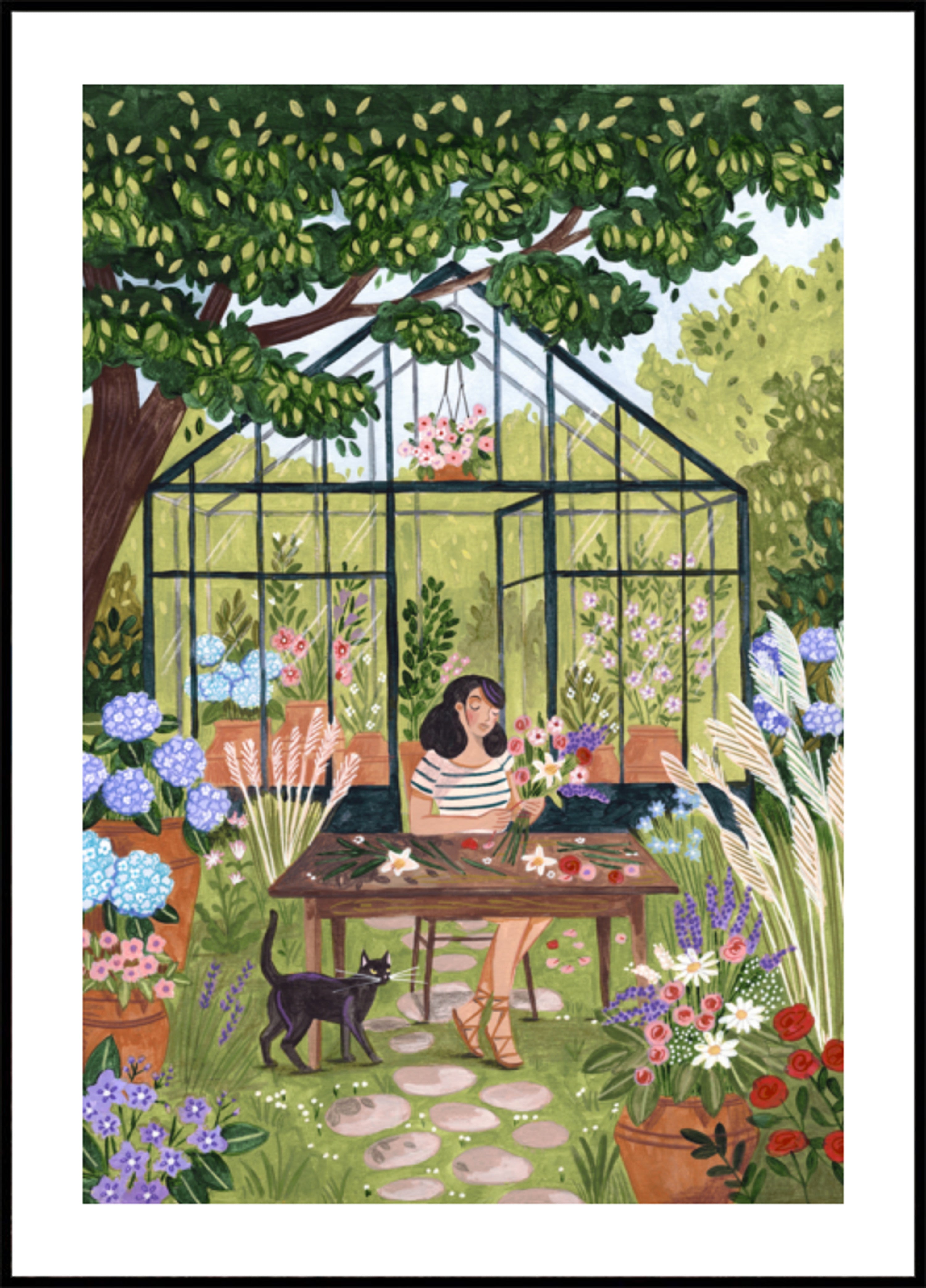 Composition florale de jardin