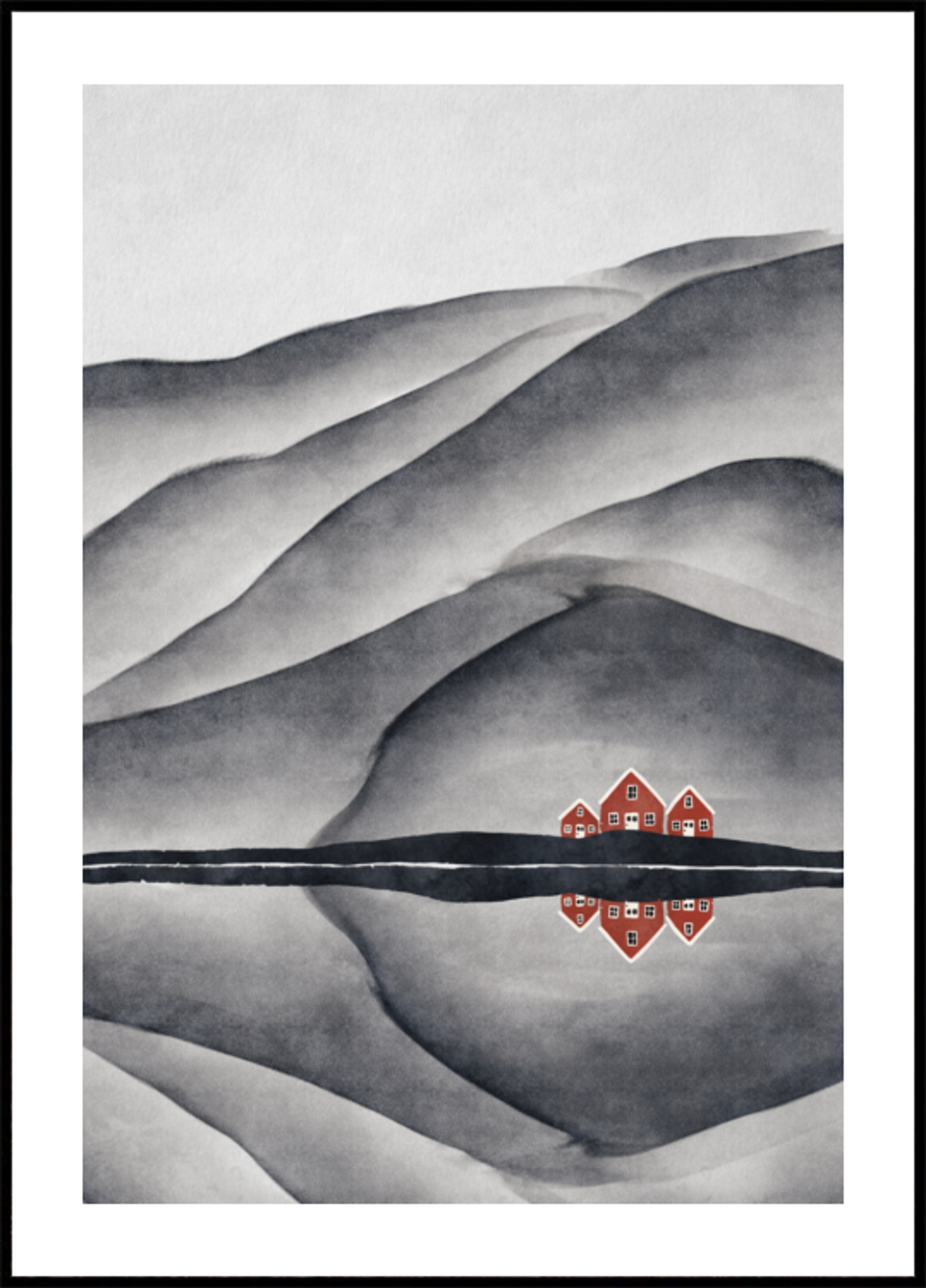 Reflet du lac de la Maison Rouge