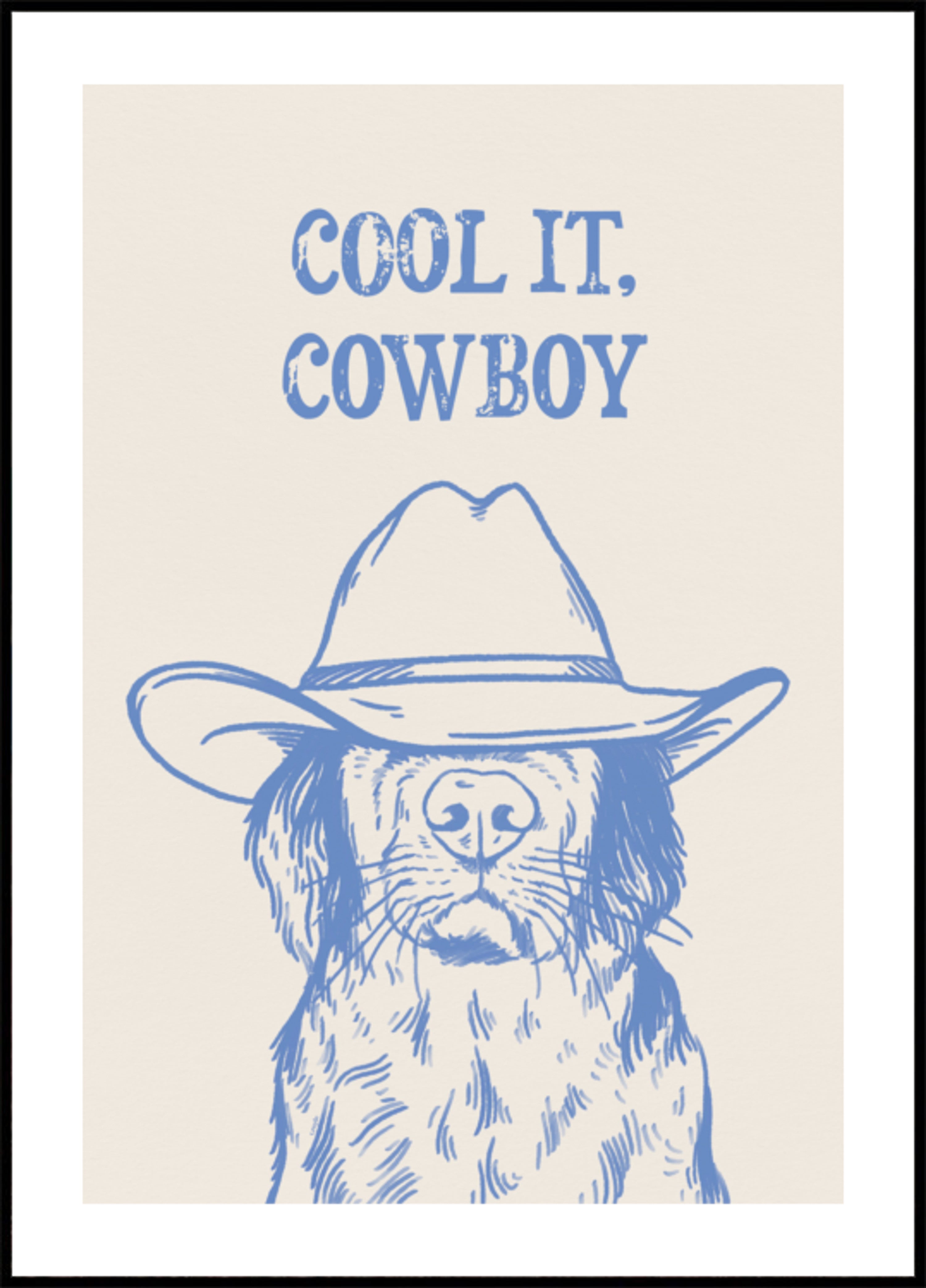 Refroidissez-le chien de cowboy