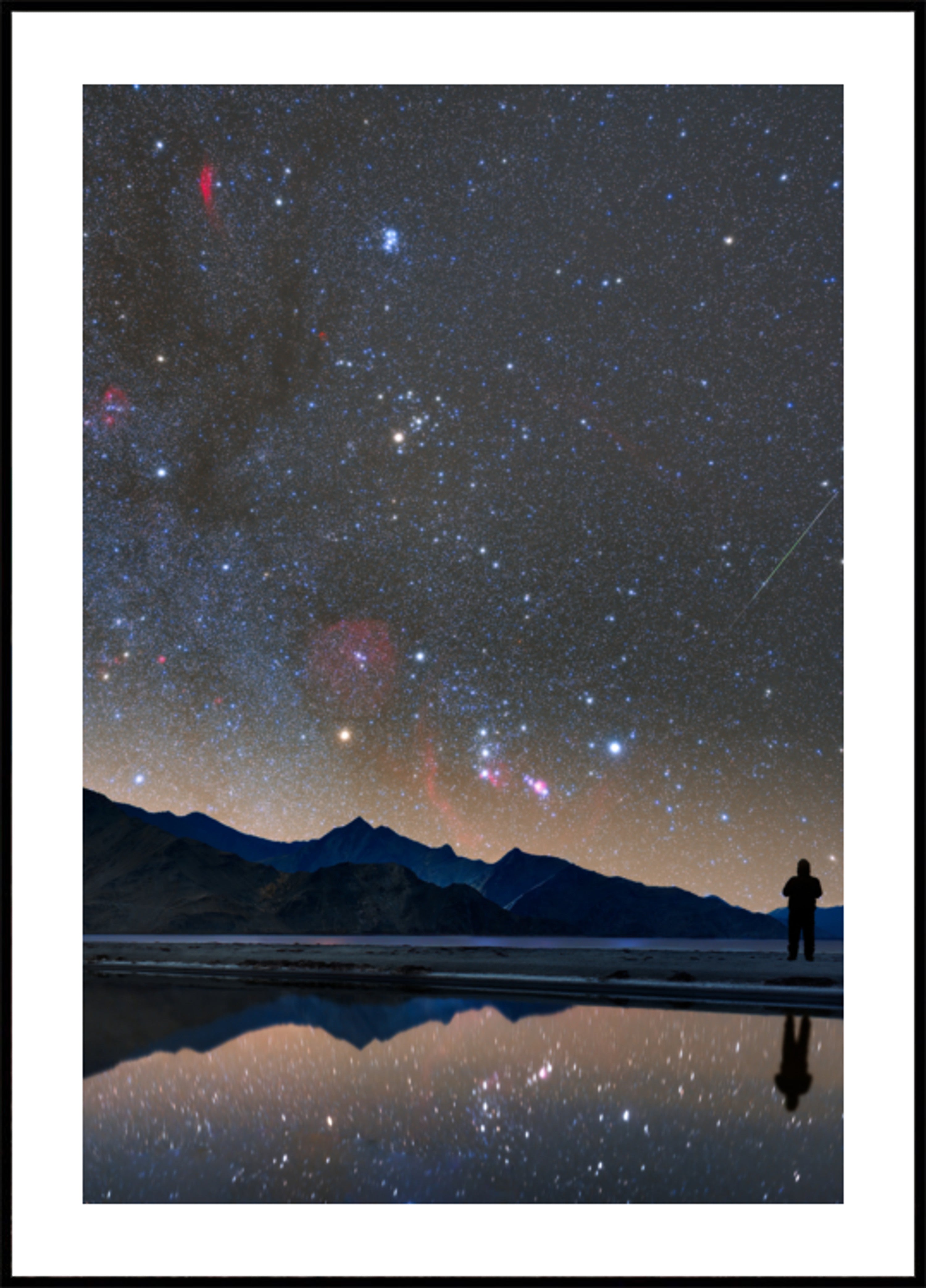 Réflexion du ciel nocturne Stargazer