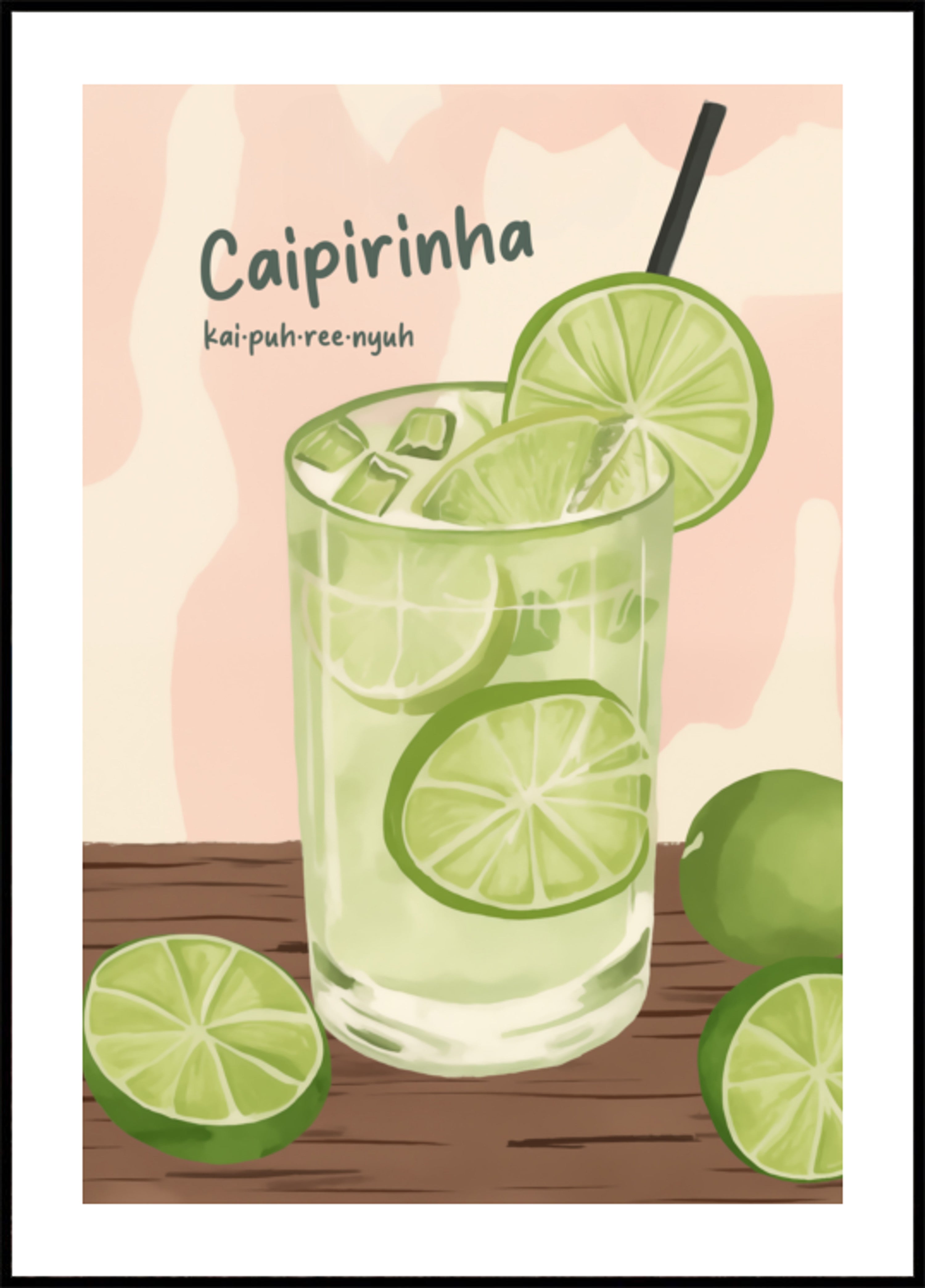 Caipirinha rafraîchissante au citron vert