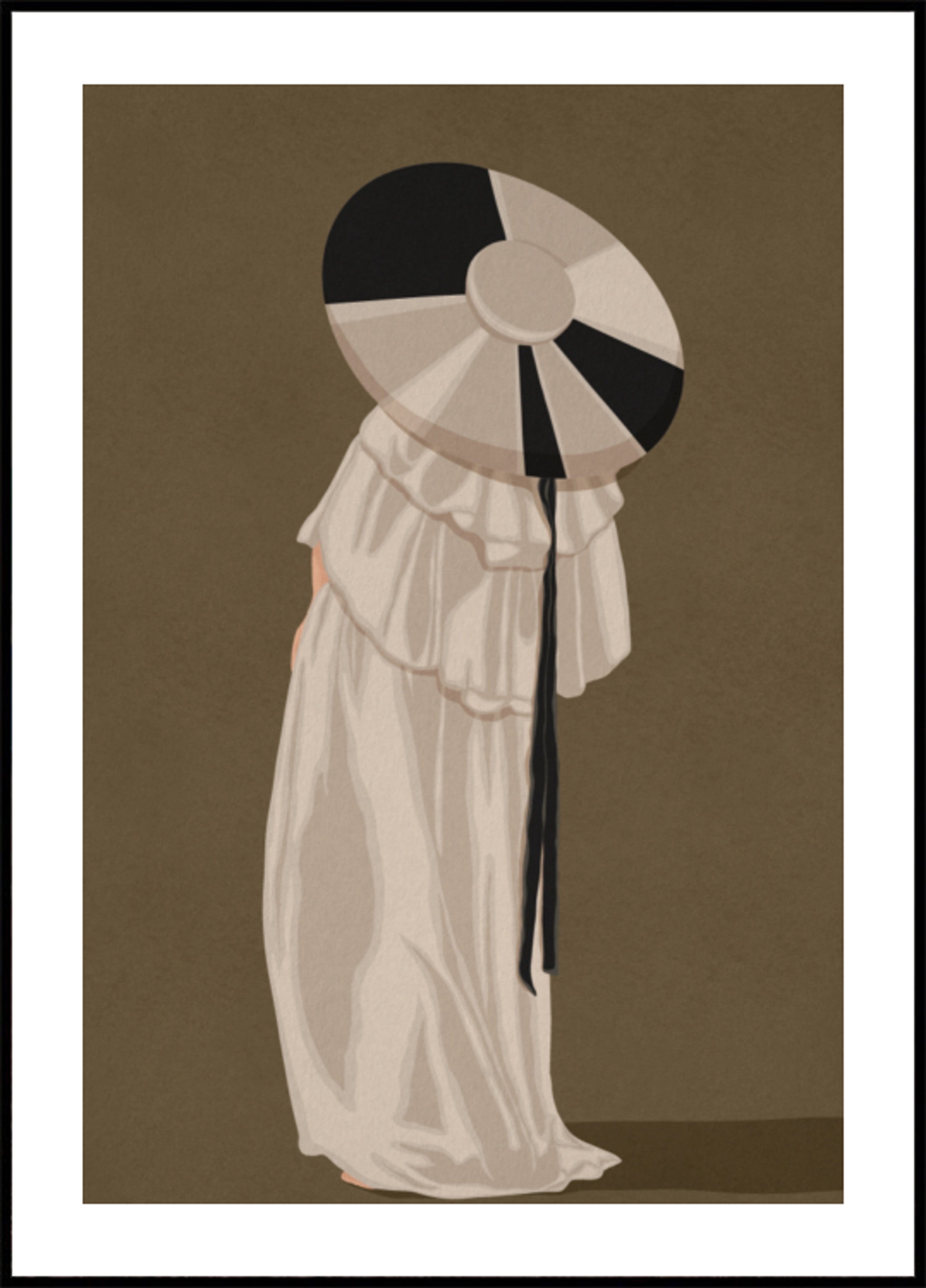 Femme au chapeau élégant