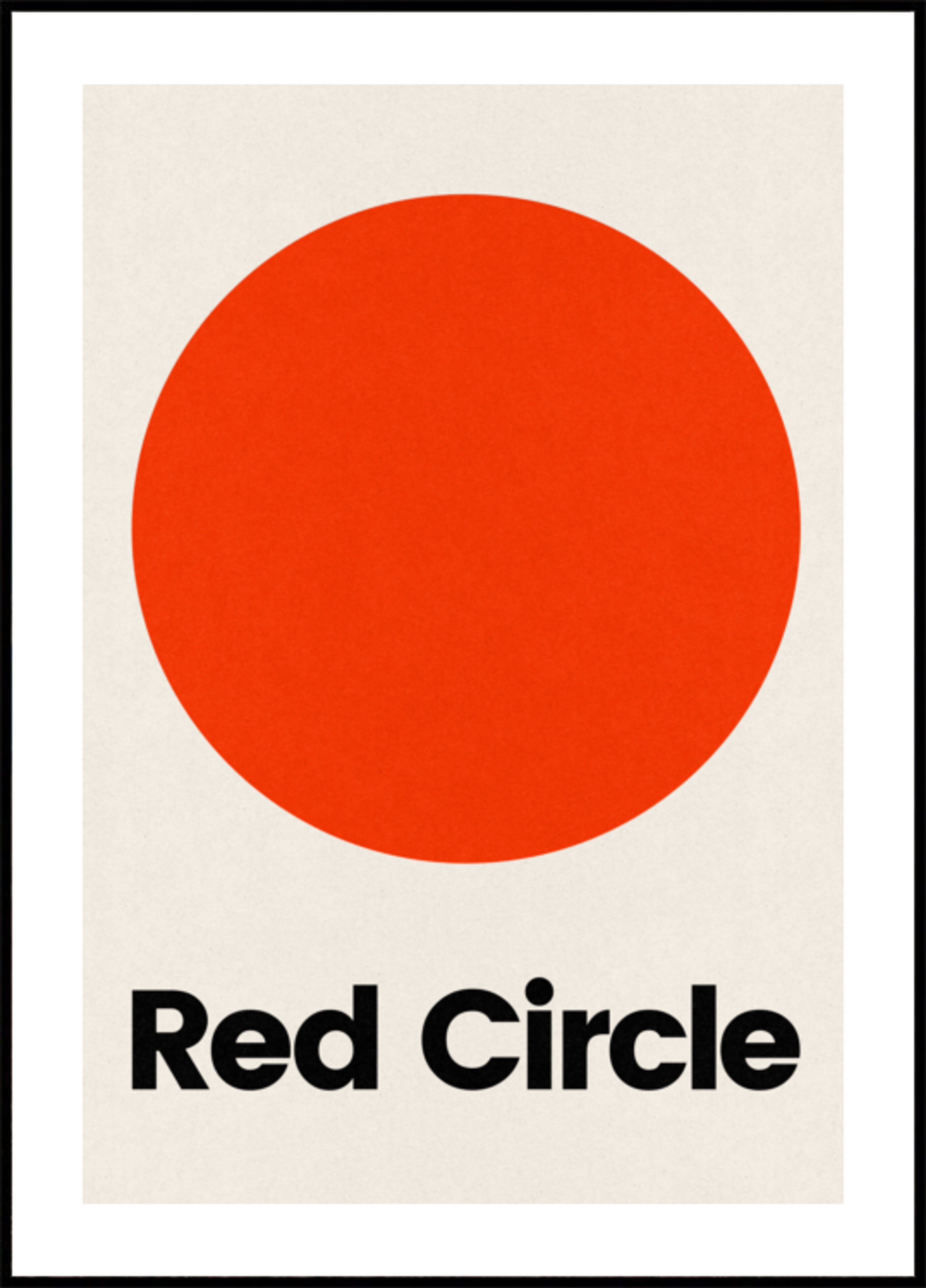Cercle rouge audacieux