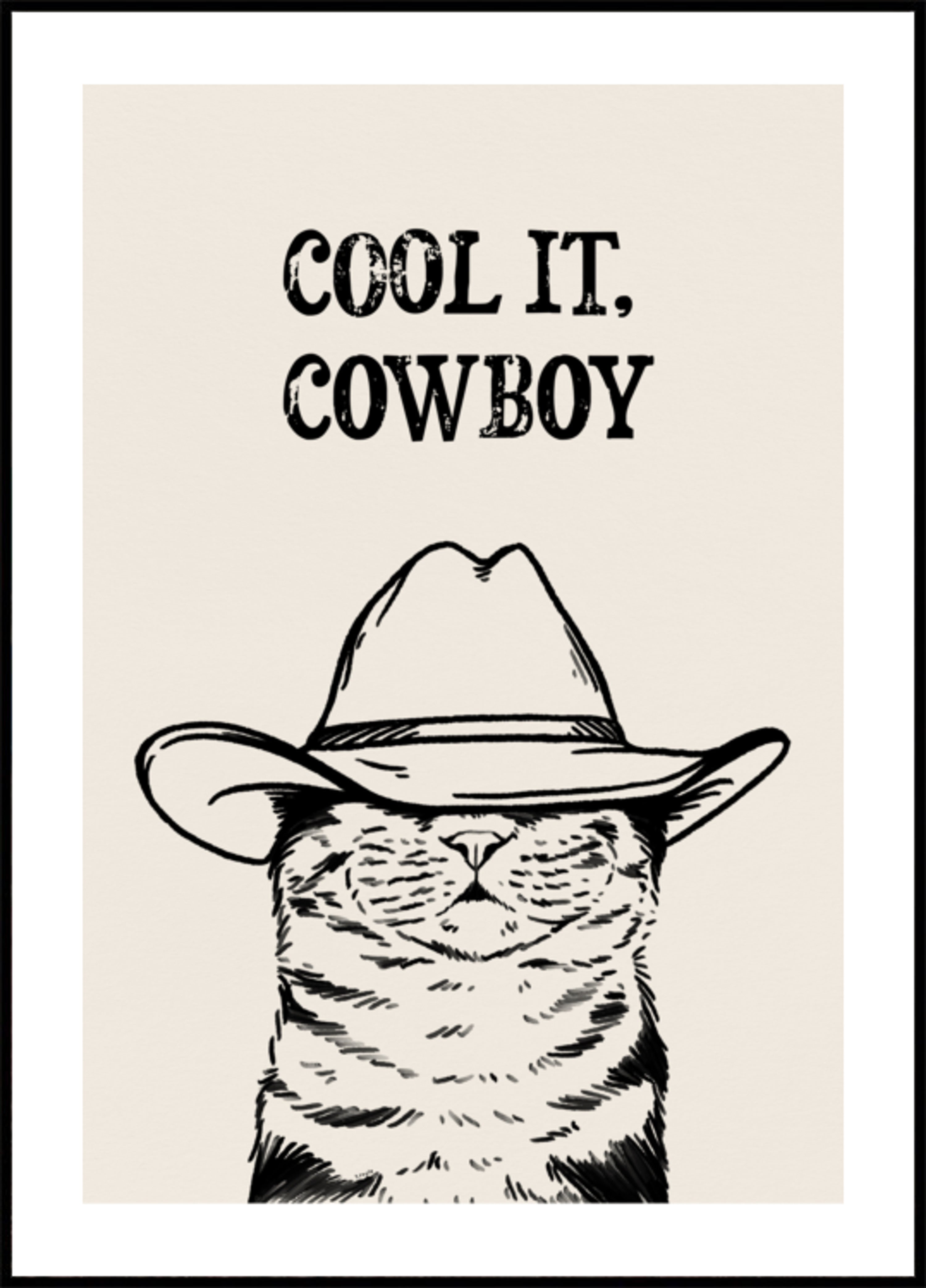 Cool le chat cowboy
