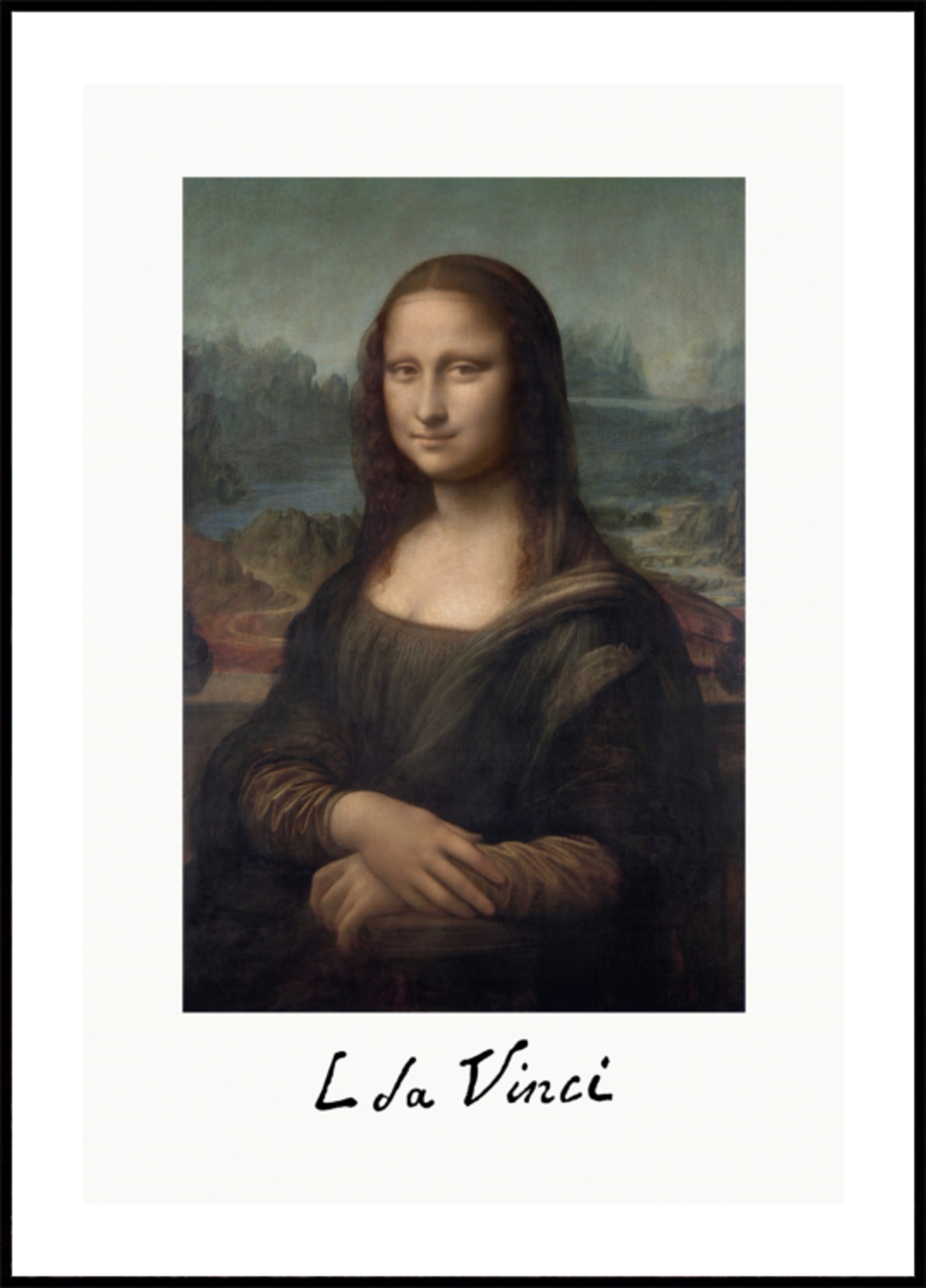 Signature de Mona Lisa Del Giocondo (1503-1506)