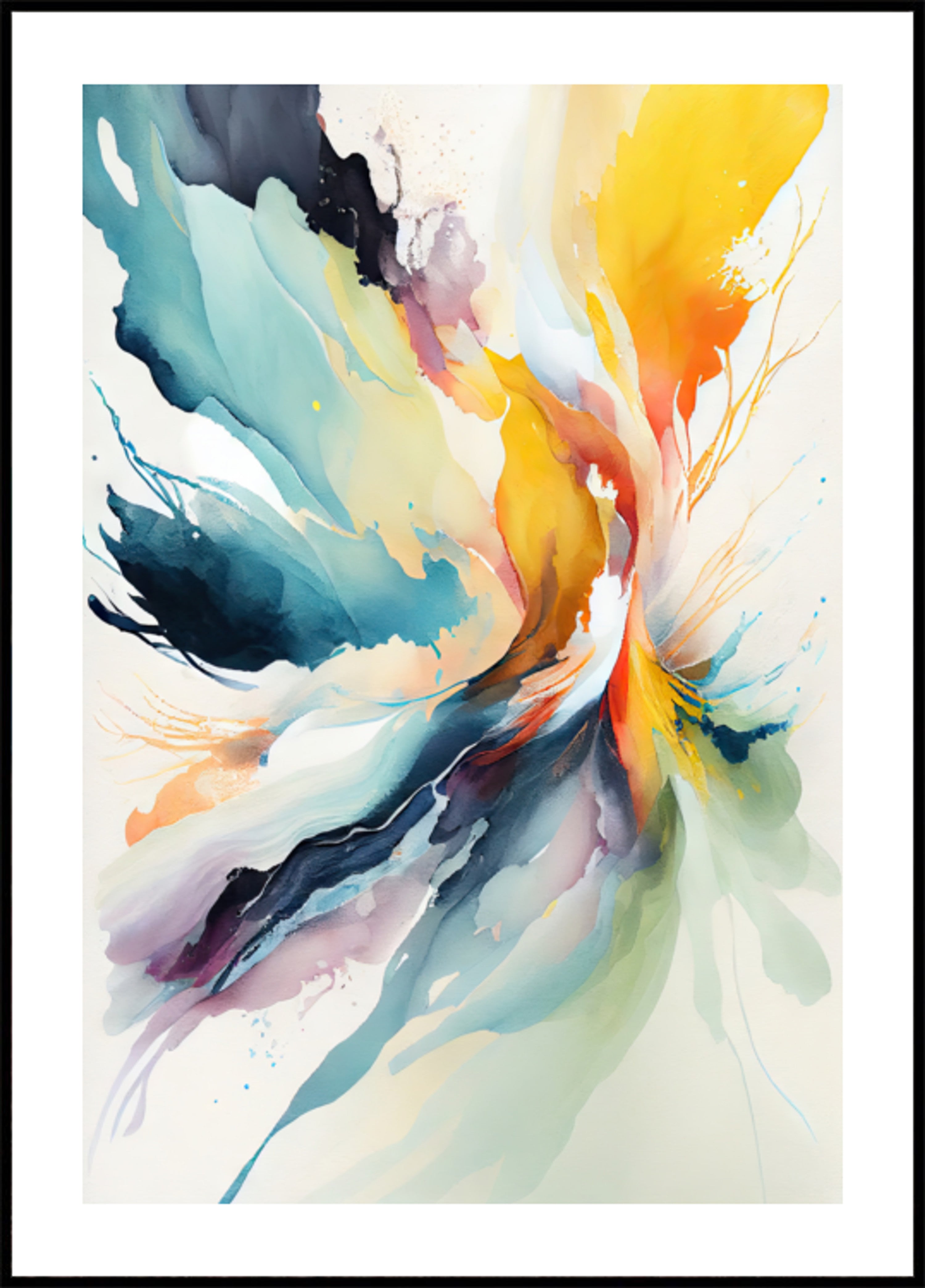 Flux abstrait vibrant