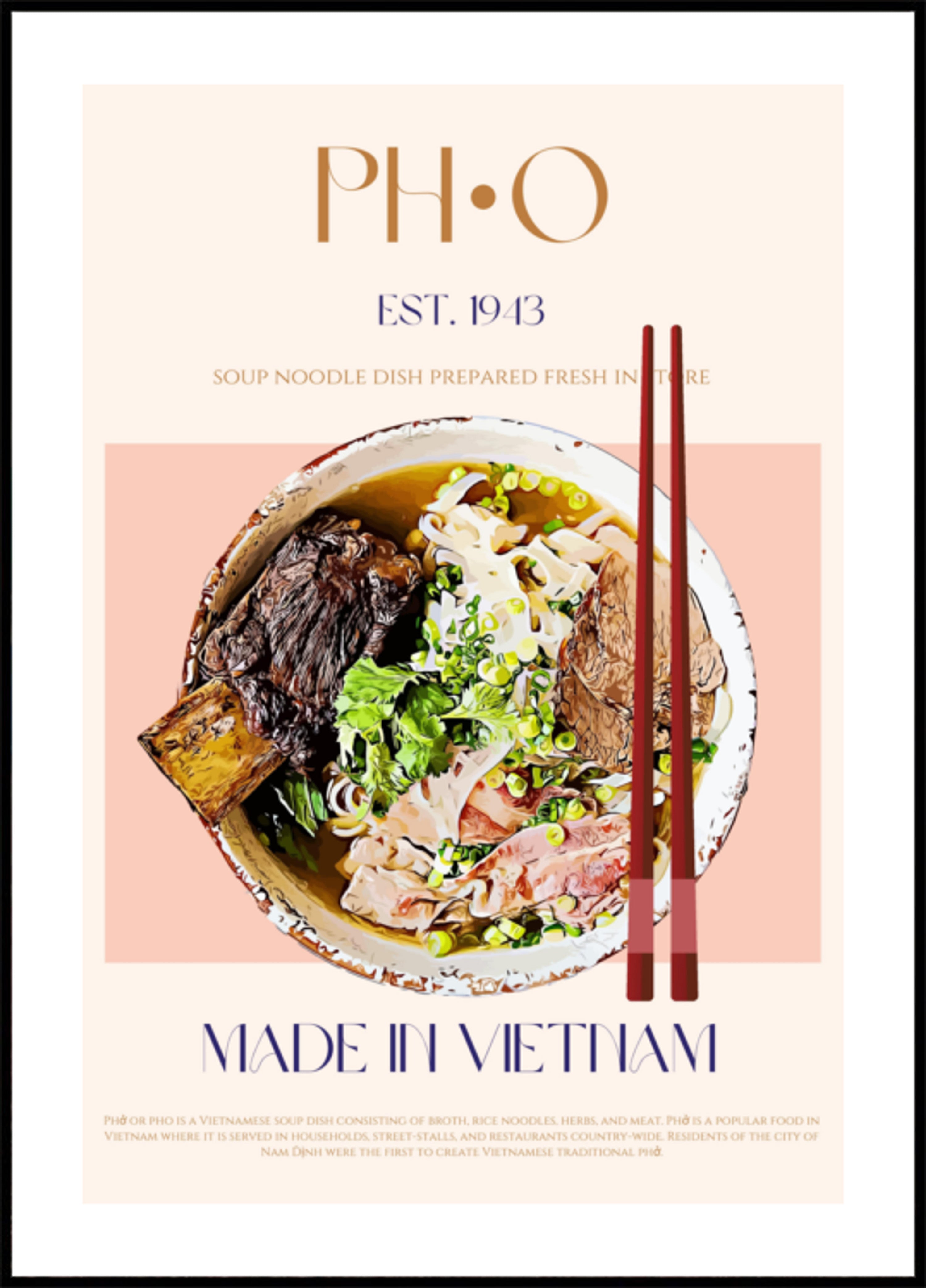 Pho au bœuf authentique