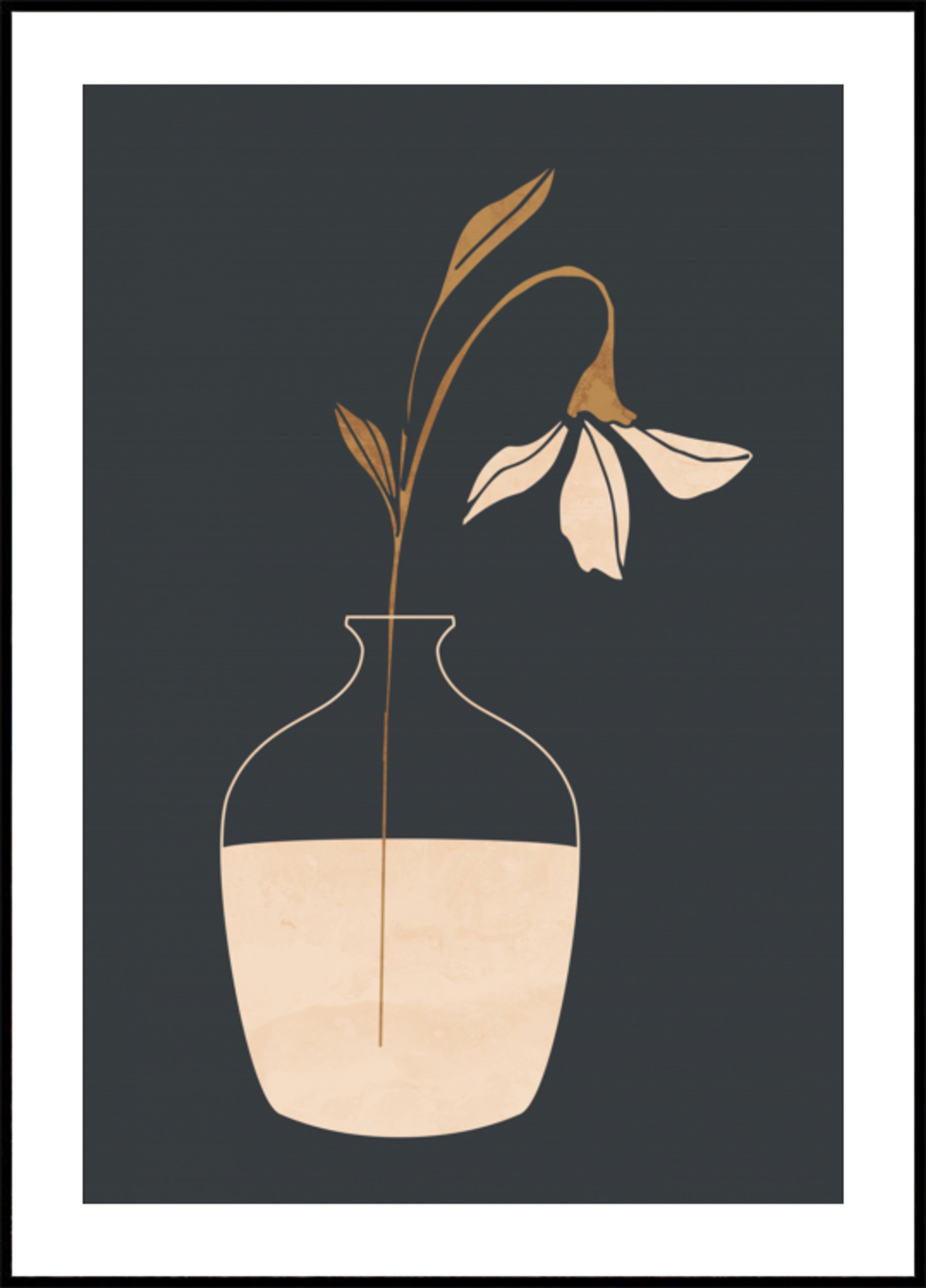 Vase botanique gracieux