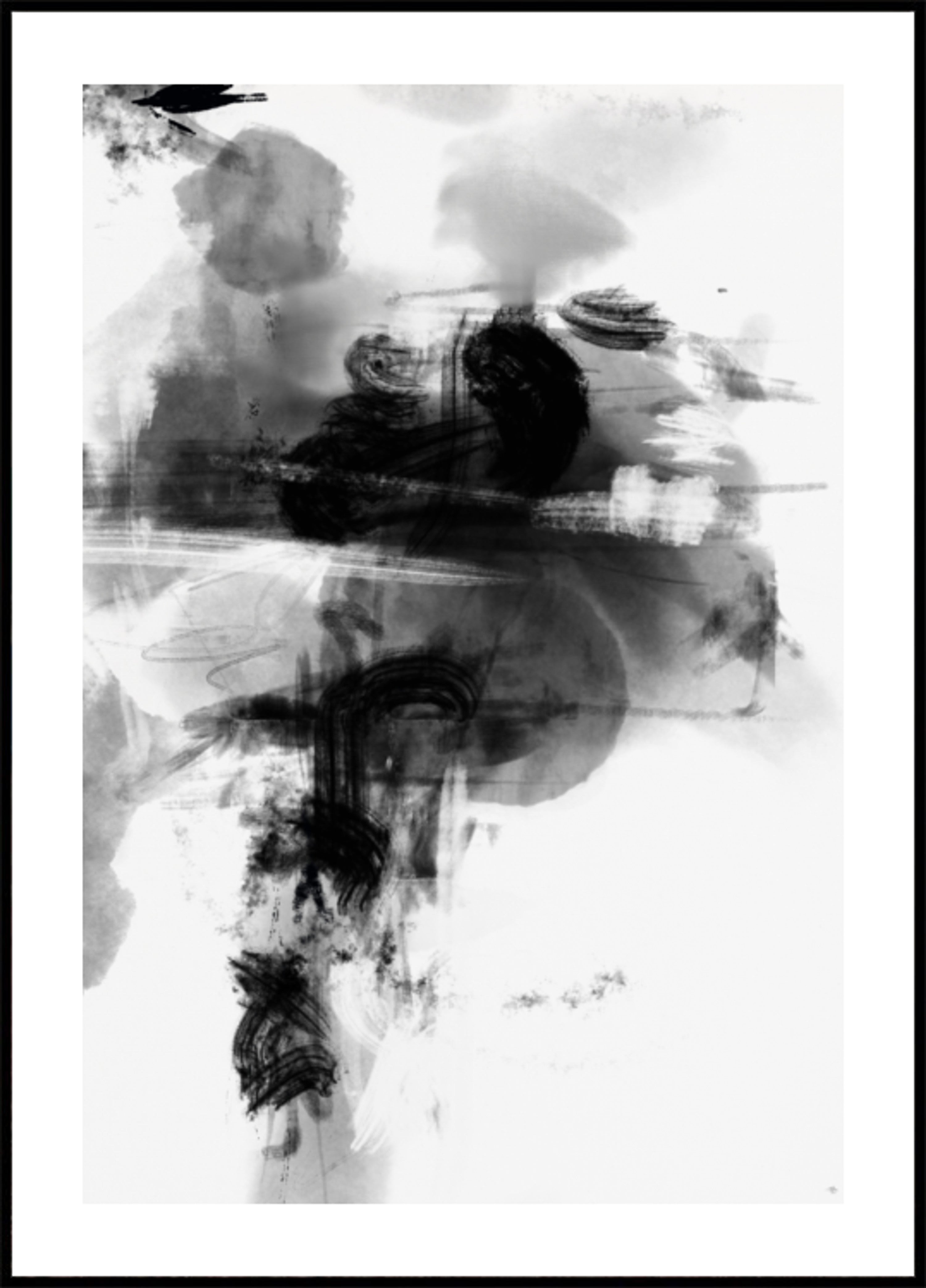 Résumé monochrome dynamique