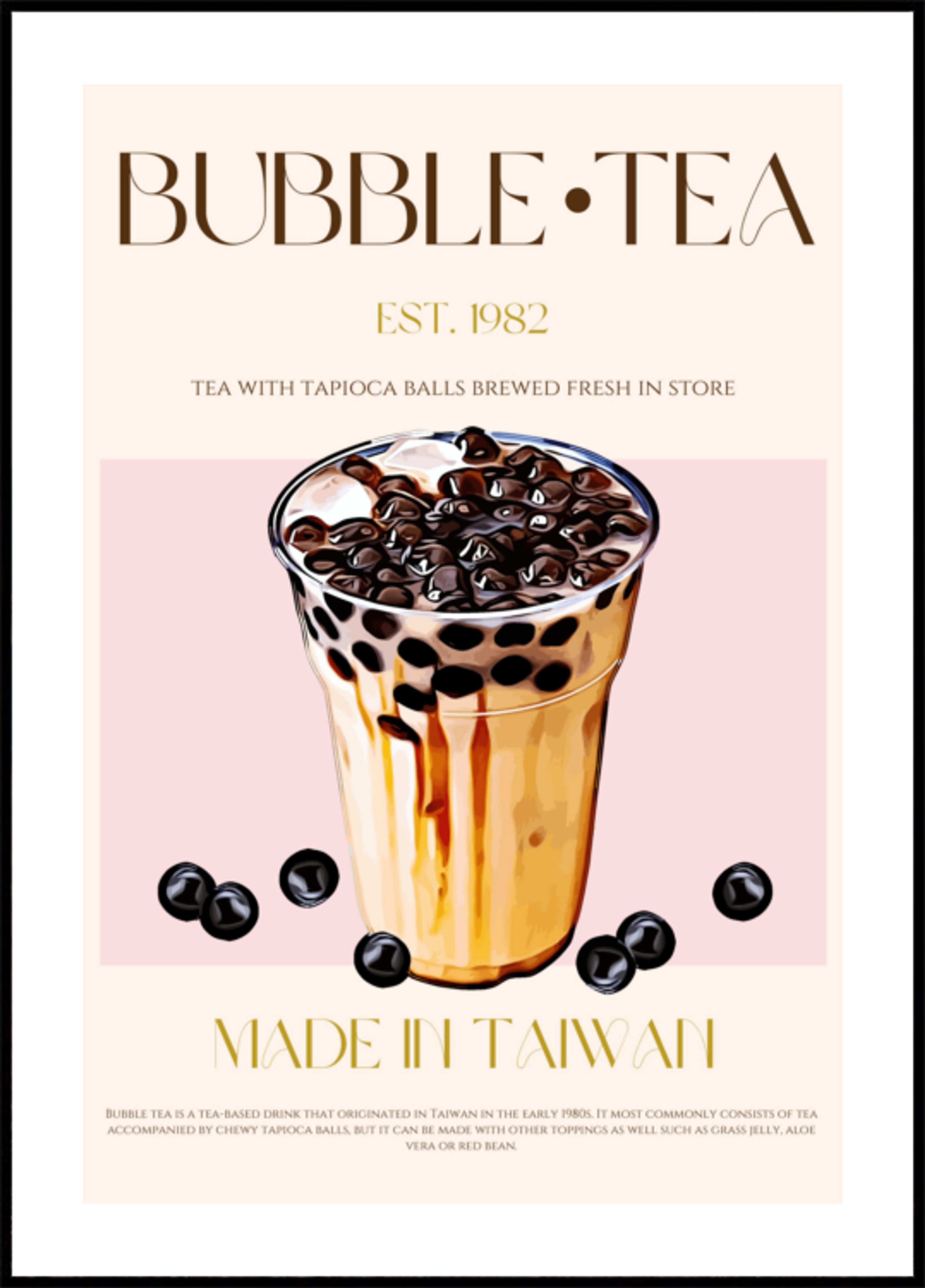 Thé aux bulles glacé