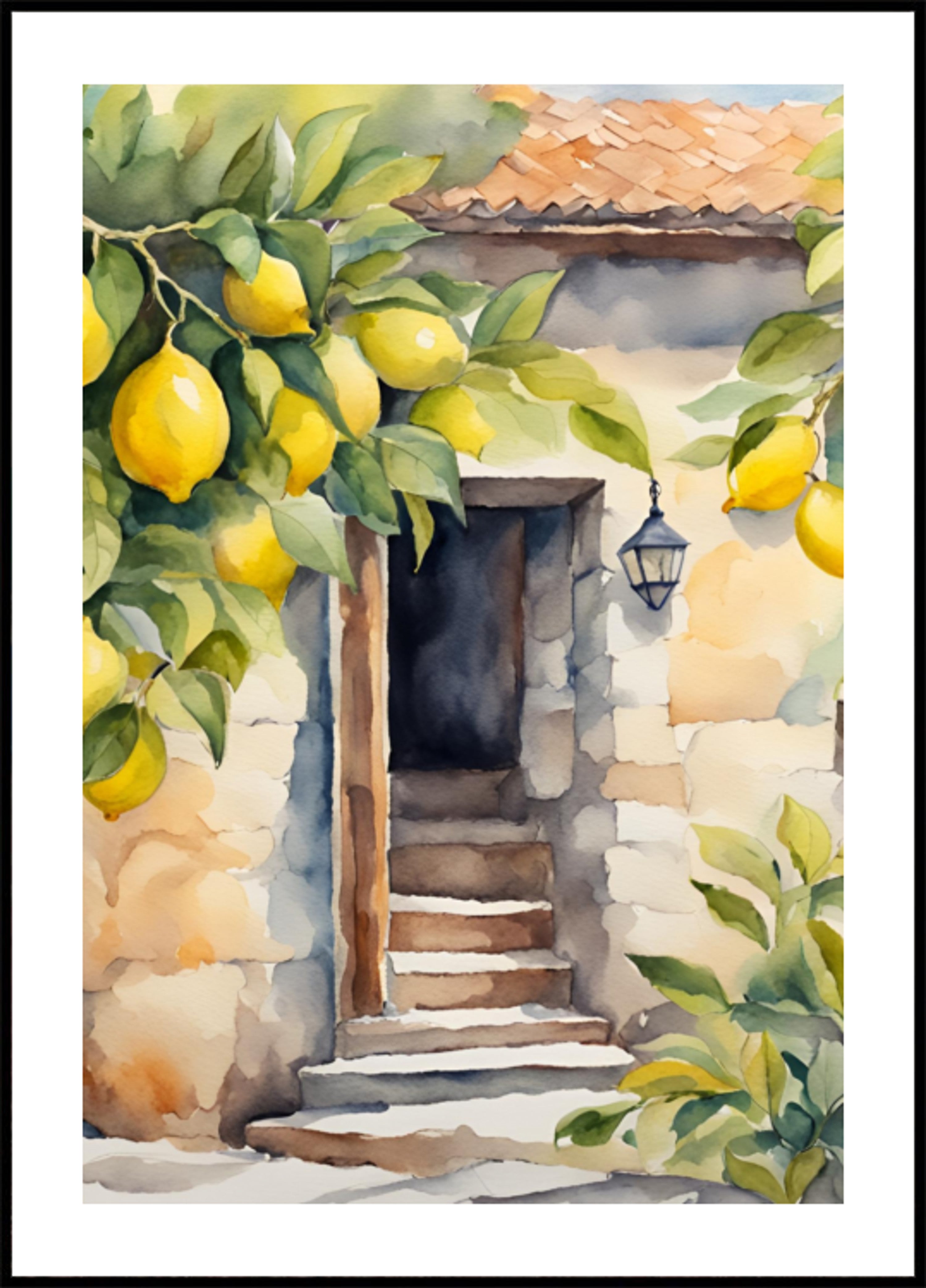 Entrée citronnée ensoleillée