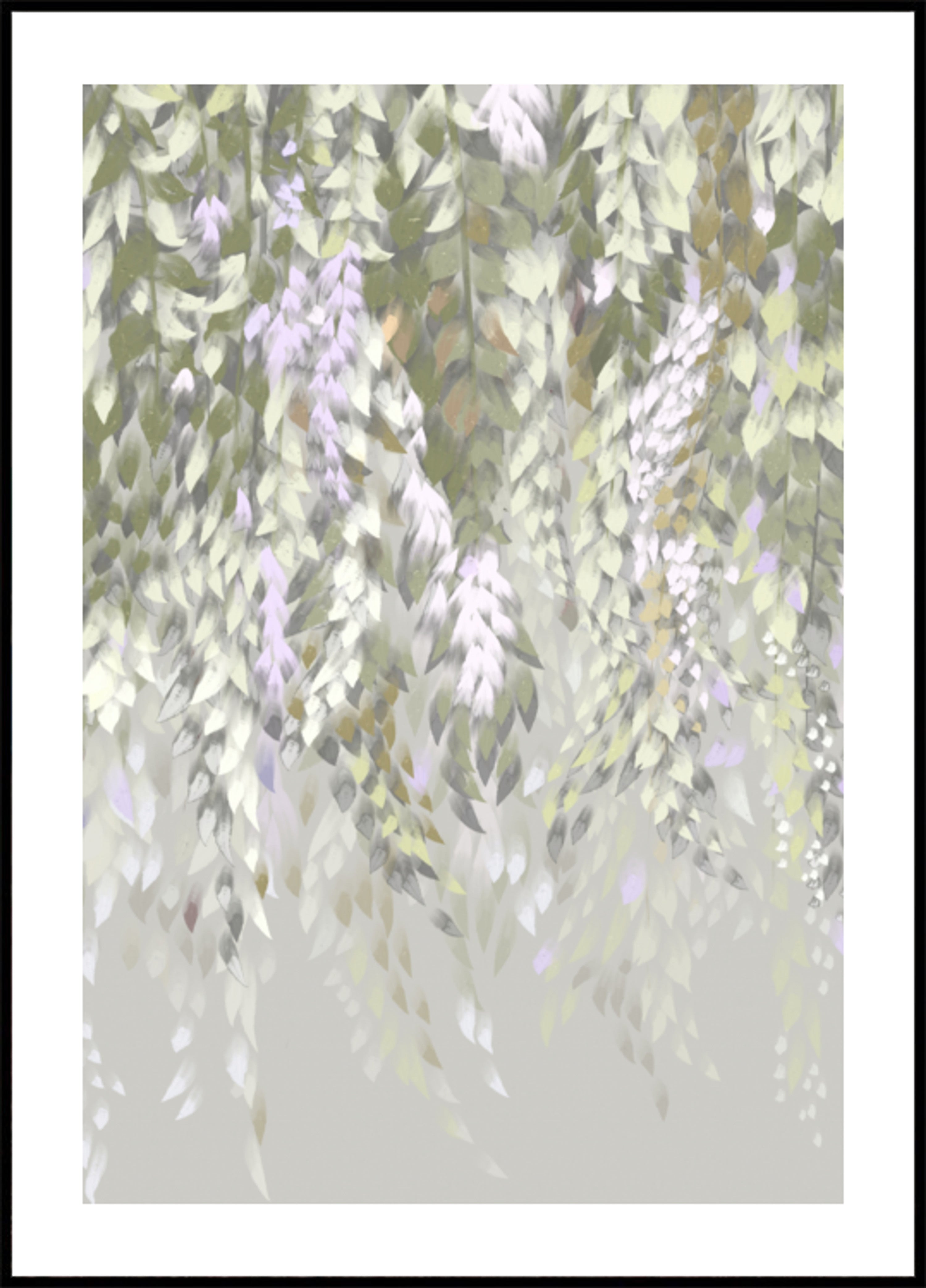 Fleurs de glycine pastel