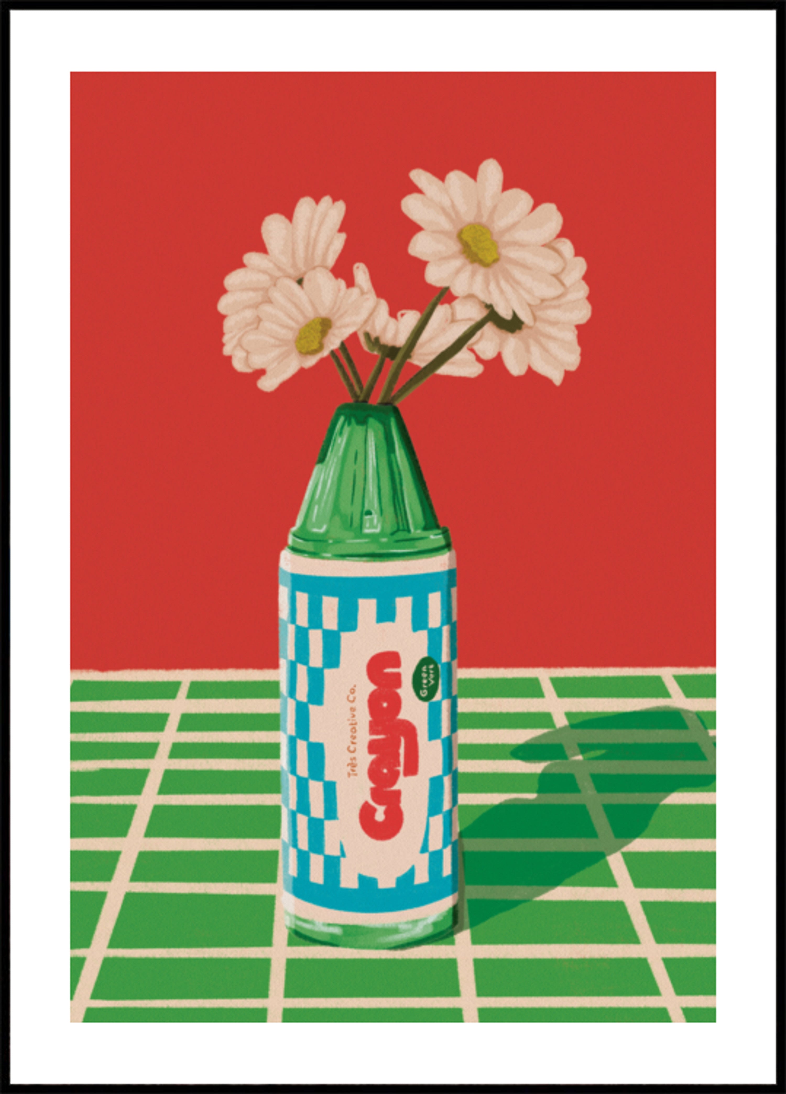 Marguerites aux crayons ludiques