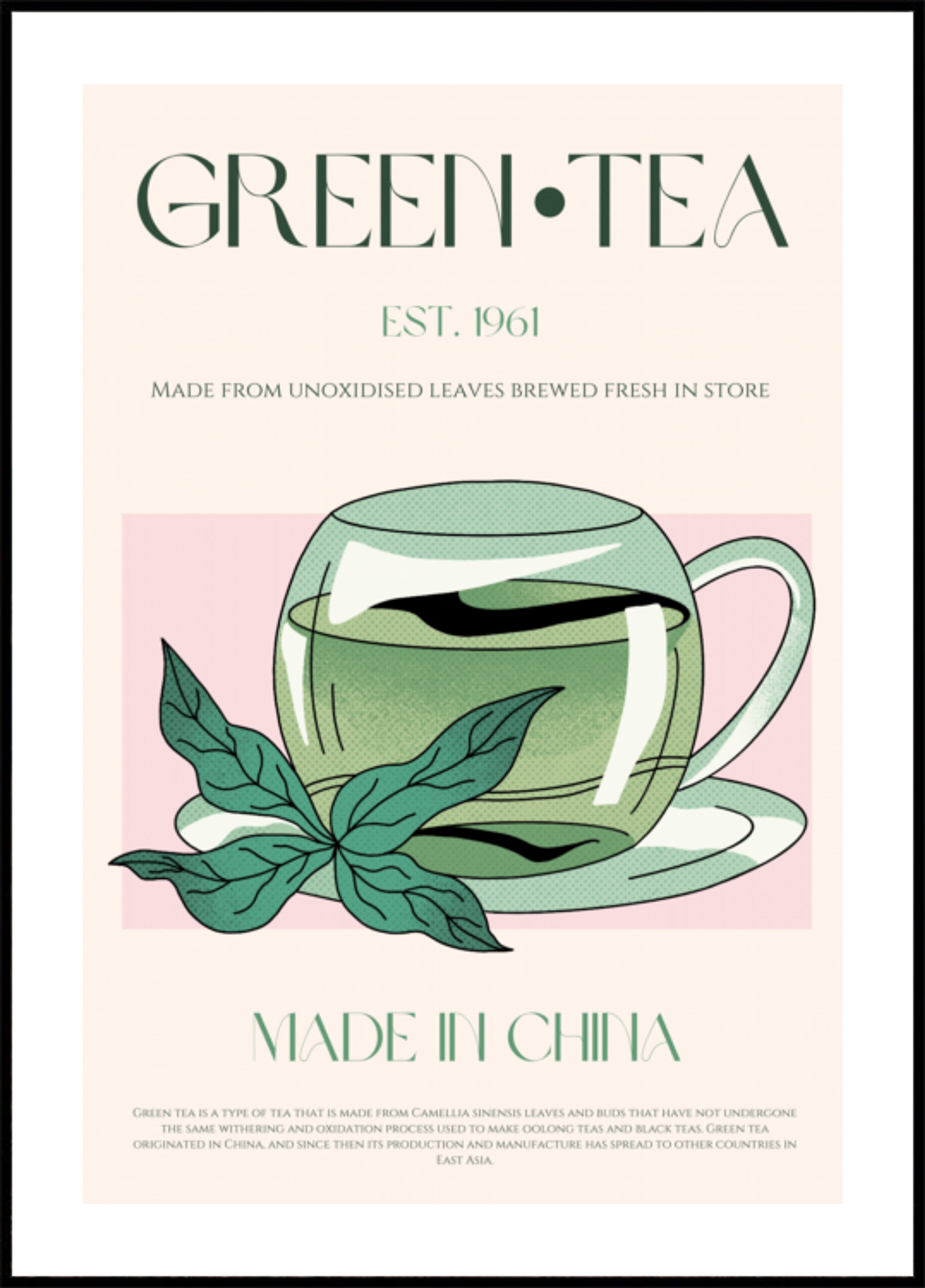 Illustration De Thé Vert Frais