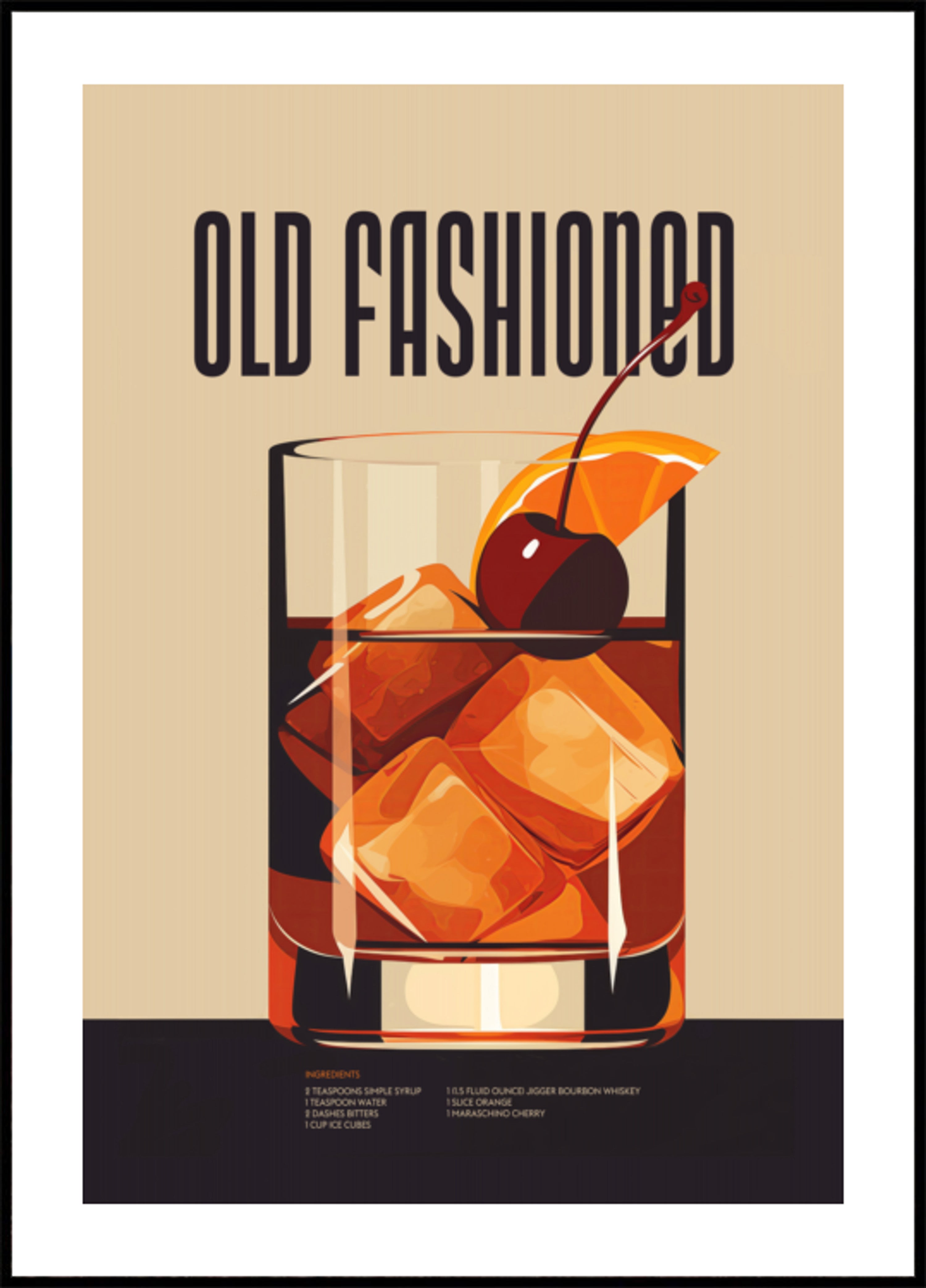Cocktail classique à l'ancienne