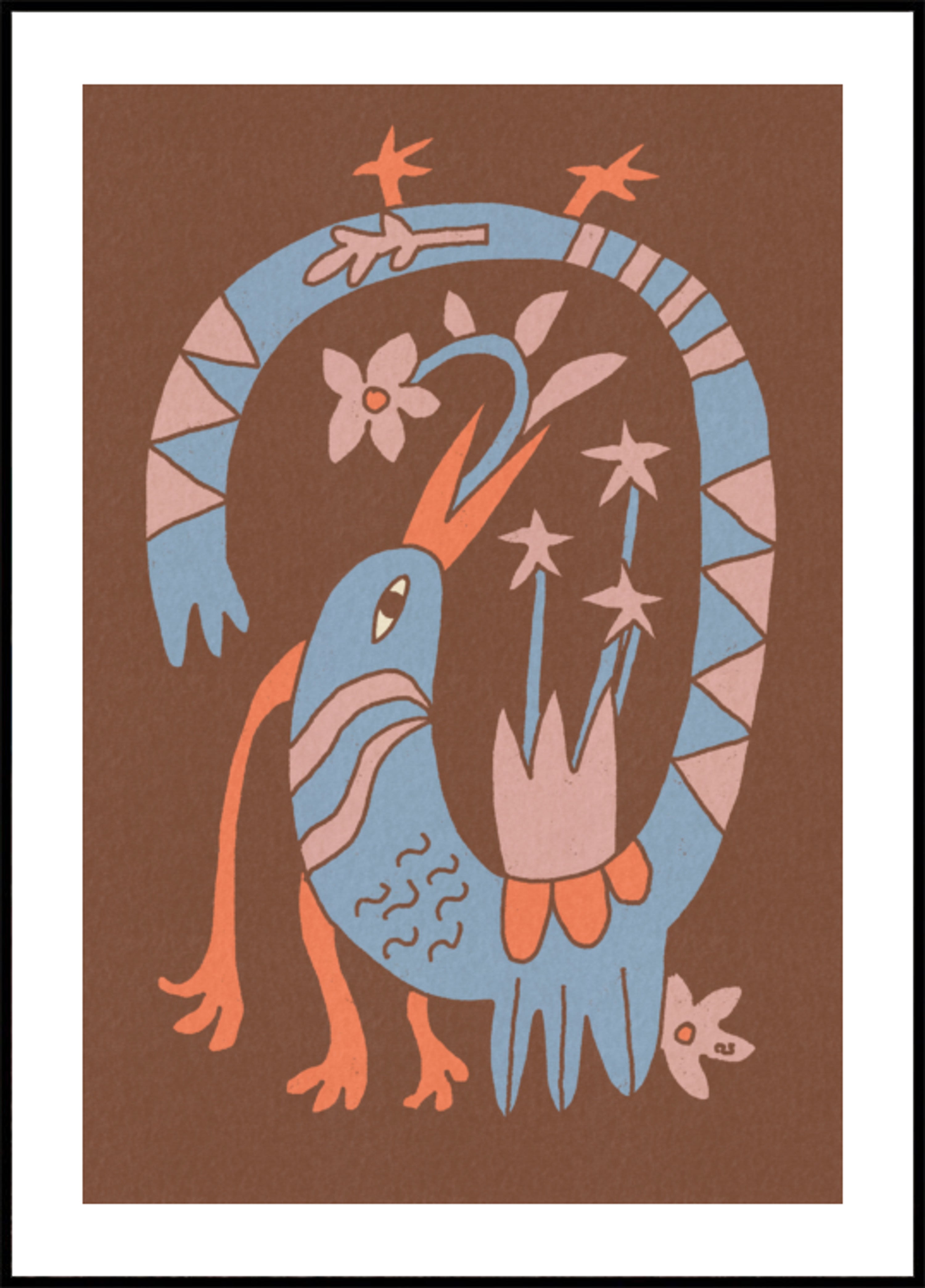 Oiseau folklorique fantaisiste