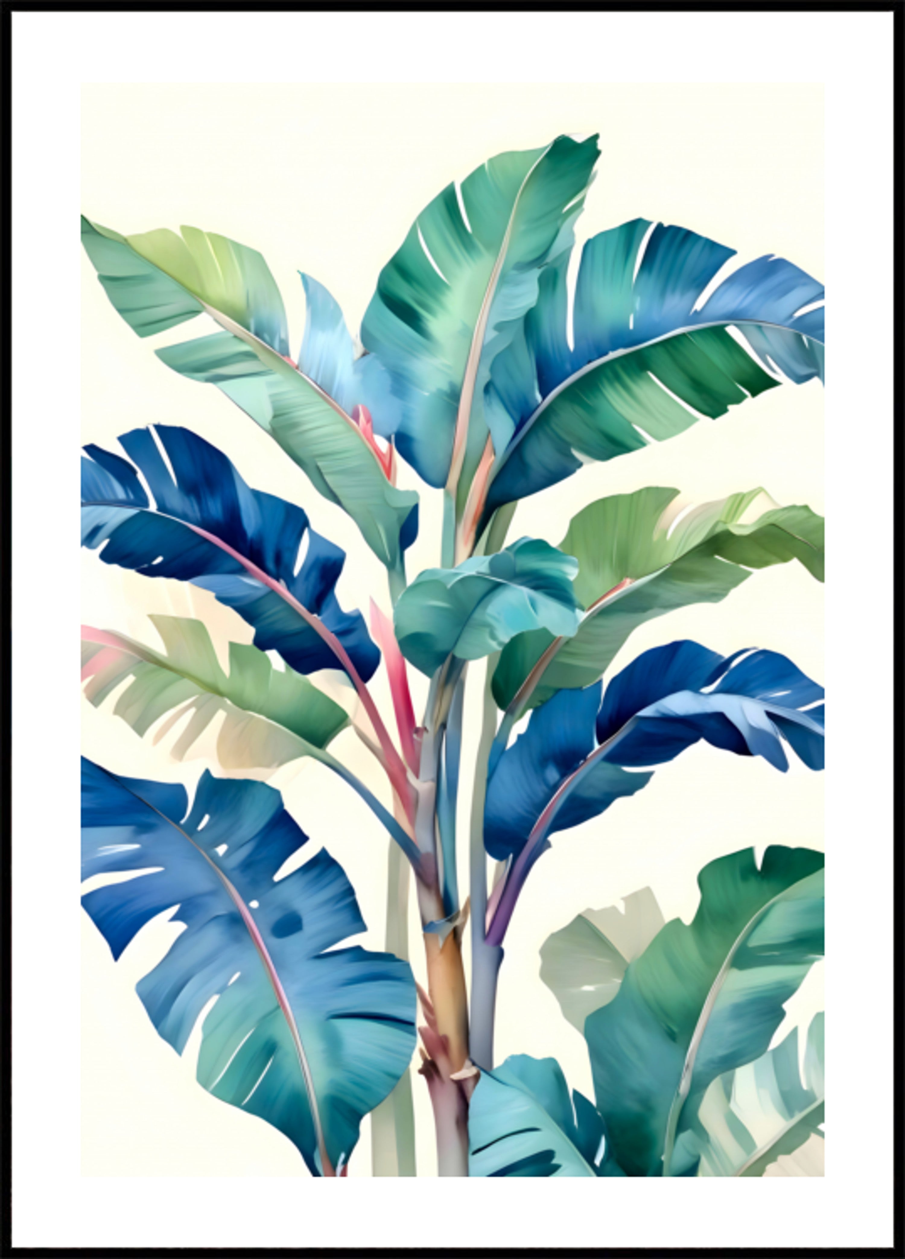 Feuilles de bananier tropicales