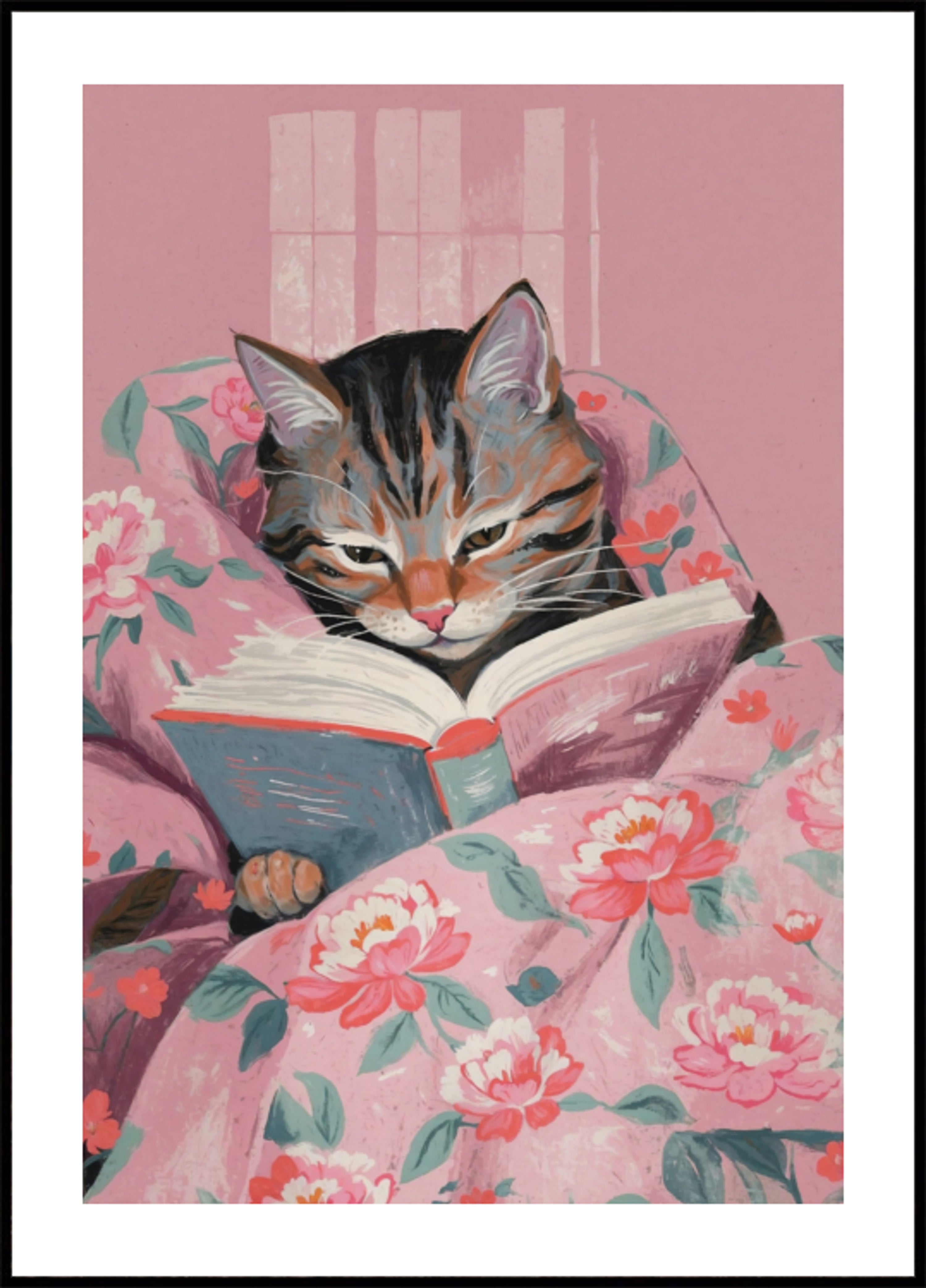 Lecture de chat confortable