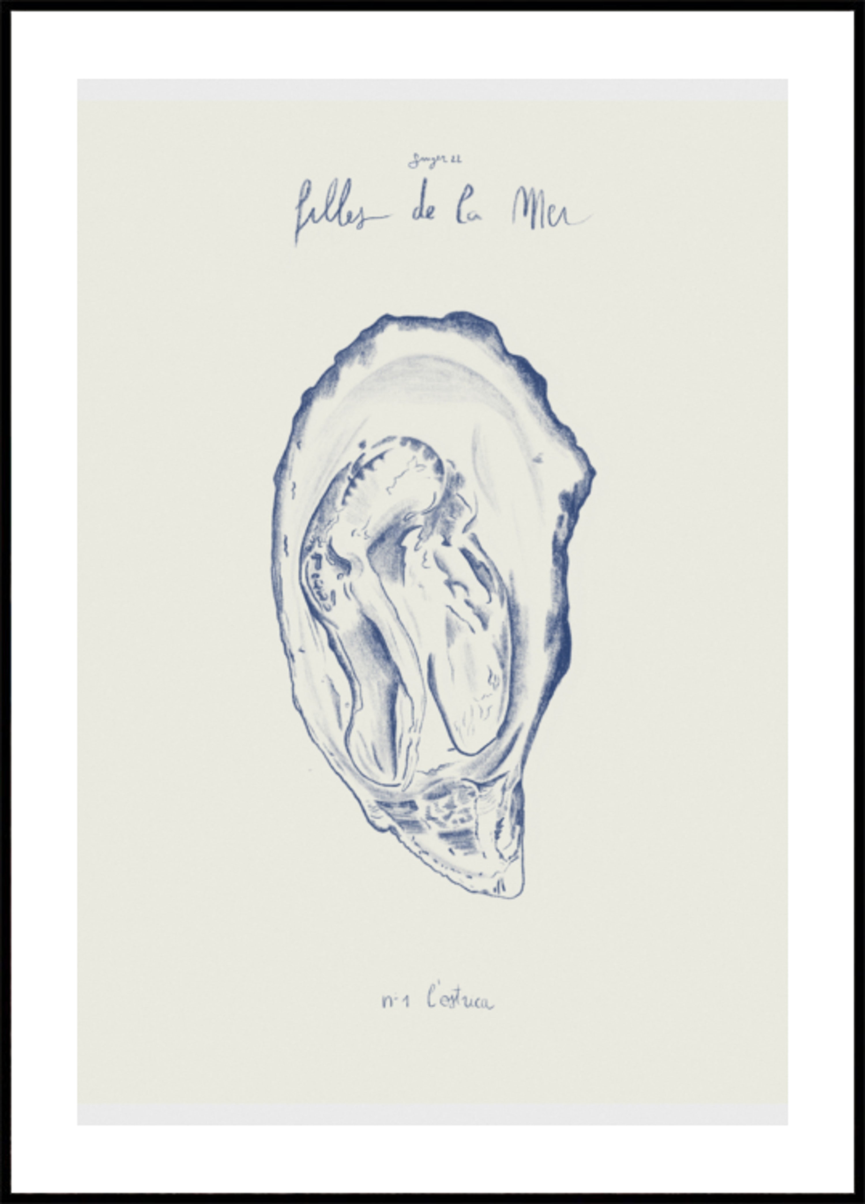 Jeunes filles en coquille d'huître