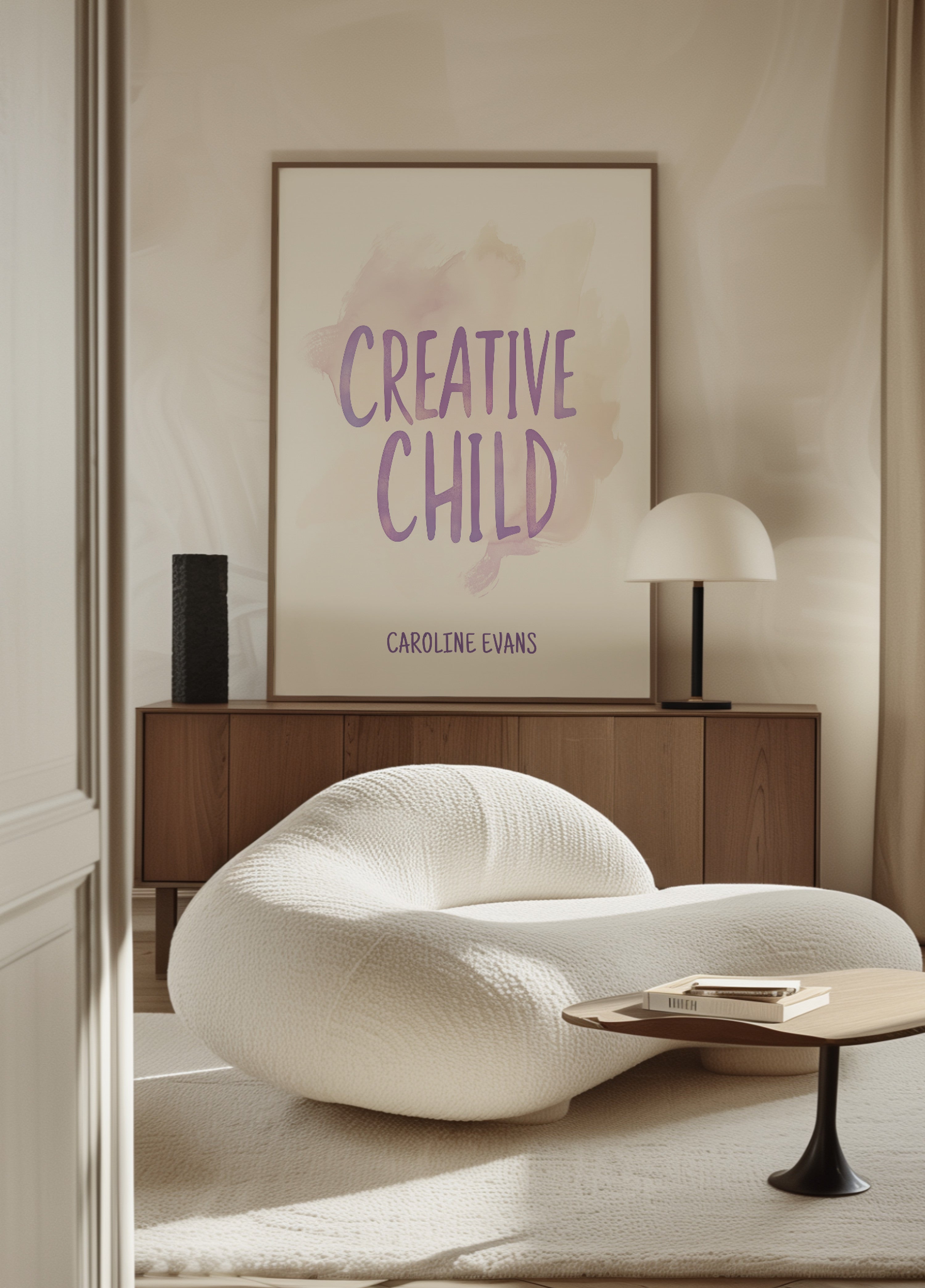 Art typographique inspirant pour enfants