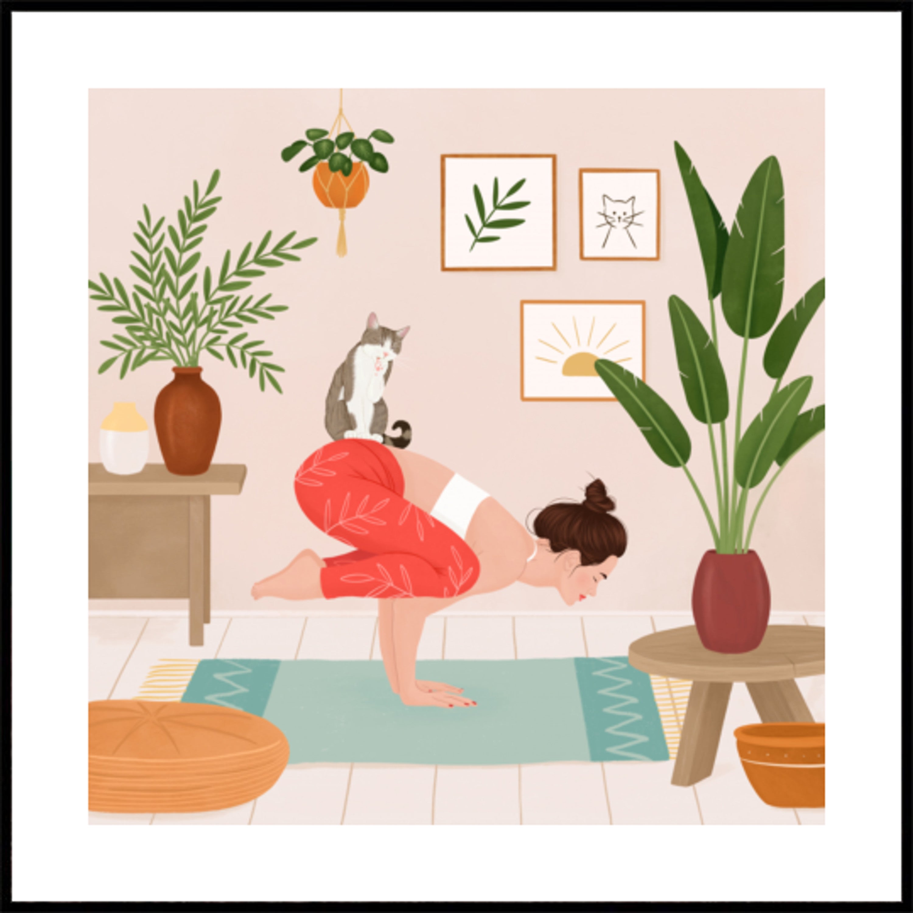 Chat de yoga paisible